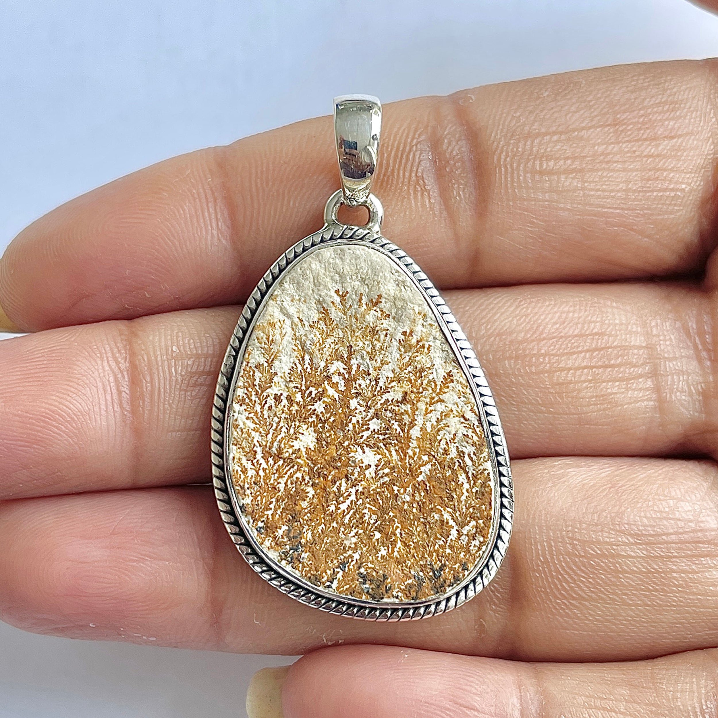 Psilomelane Dendrite Pendant-(PSD-1-12)