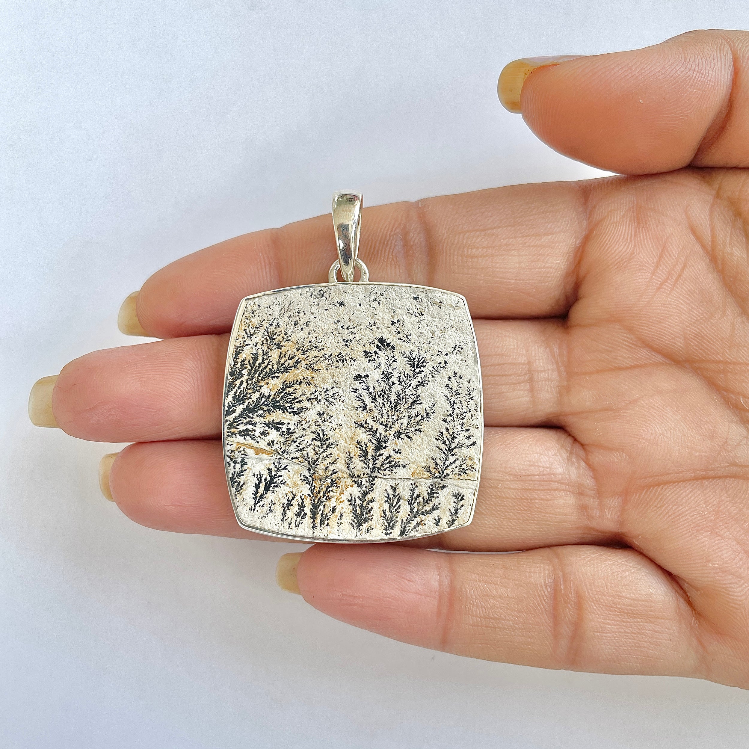 Psilomelane Dendrite Pendant-(PSD-1-14)