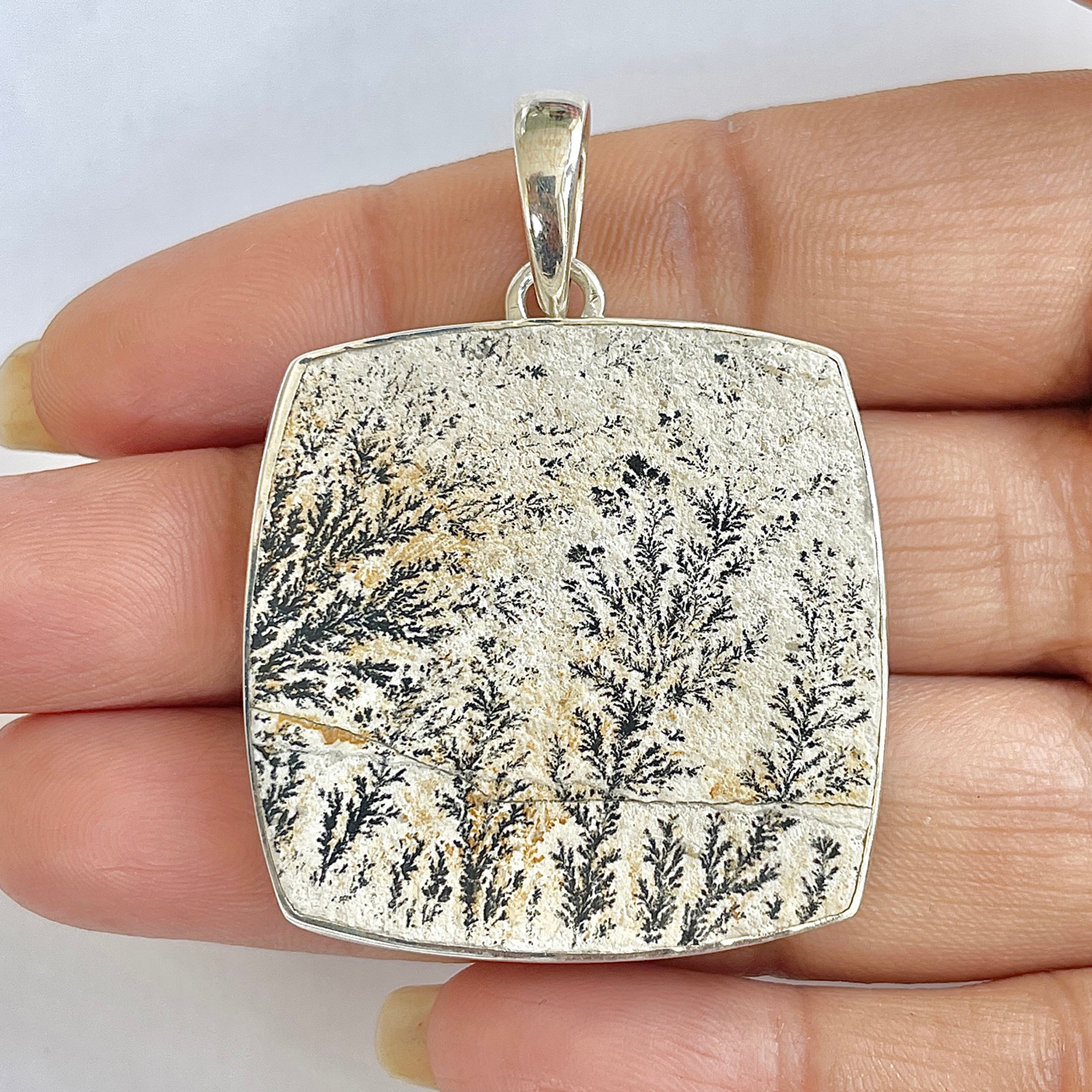 Psilomelane Dendrite Pendant-(PSD-1-14)