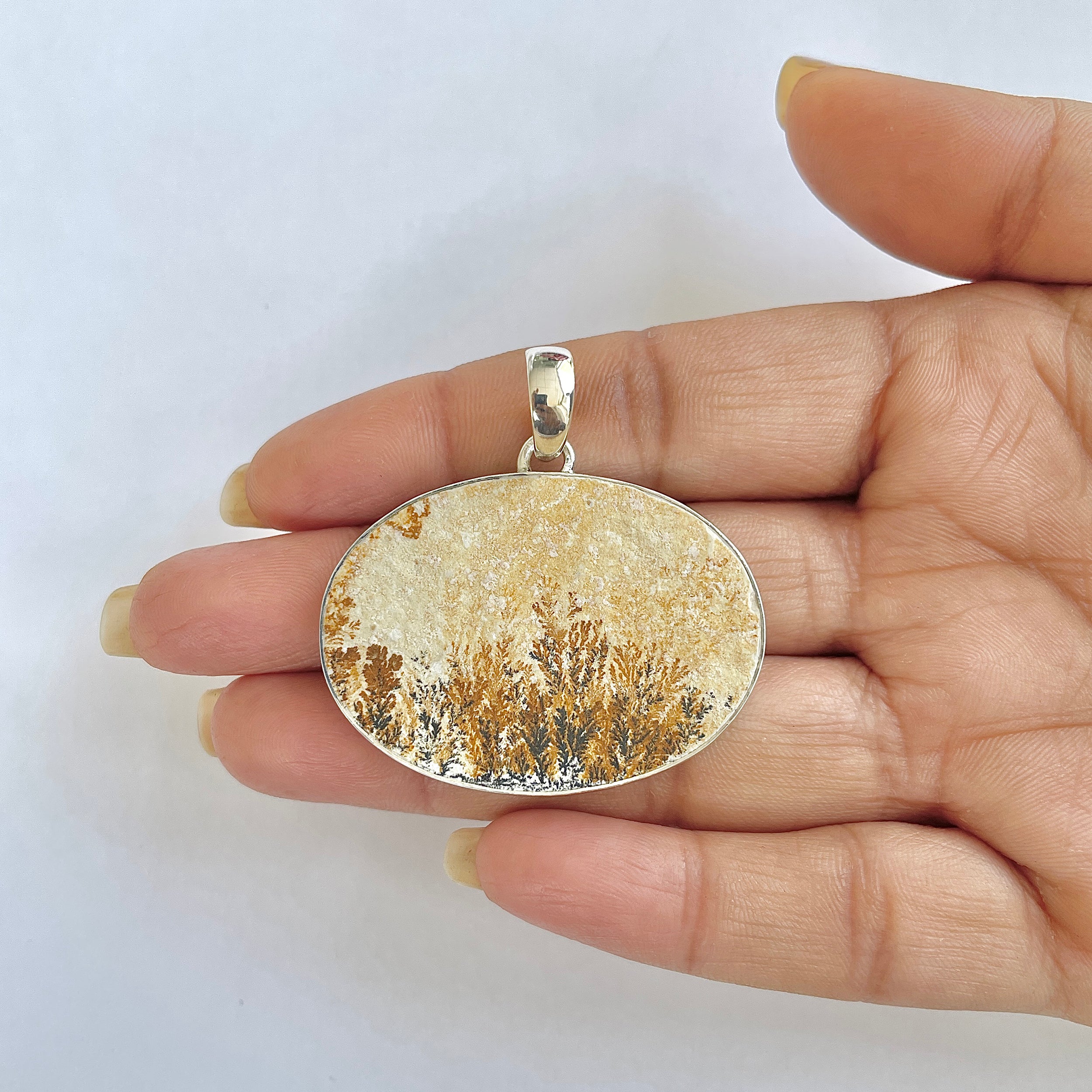 Psilomelane Dendrite Pendant-(PSD-1-16)