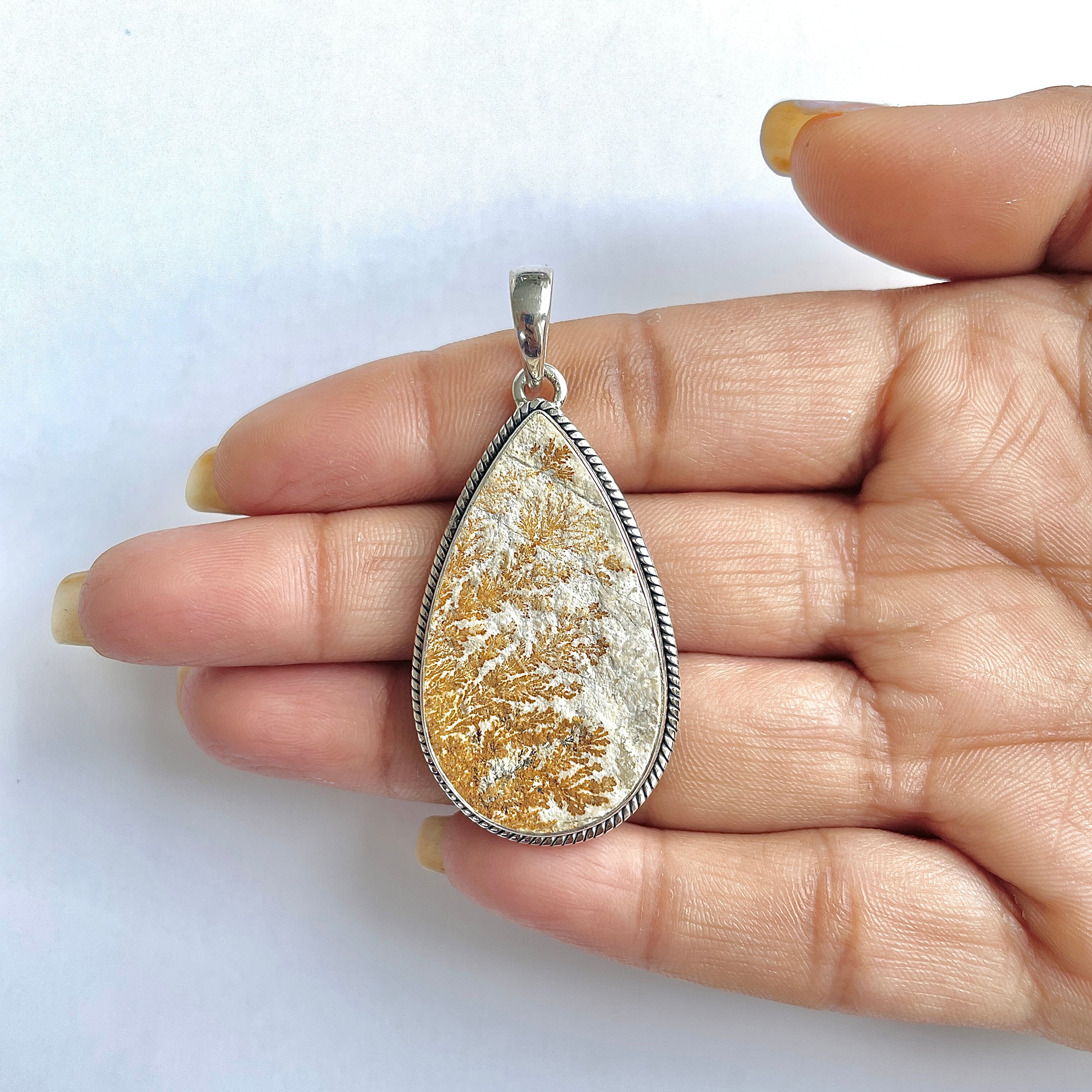 Psilomelane Dendrite Pendant-(PSD-1-17)