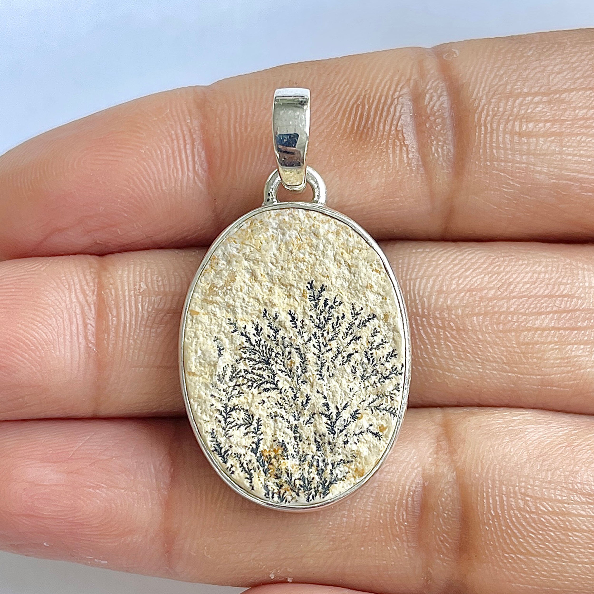 Psilomelane Dendrite Pendant-(PSD-1-19)