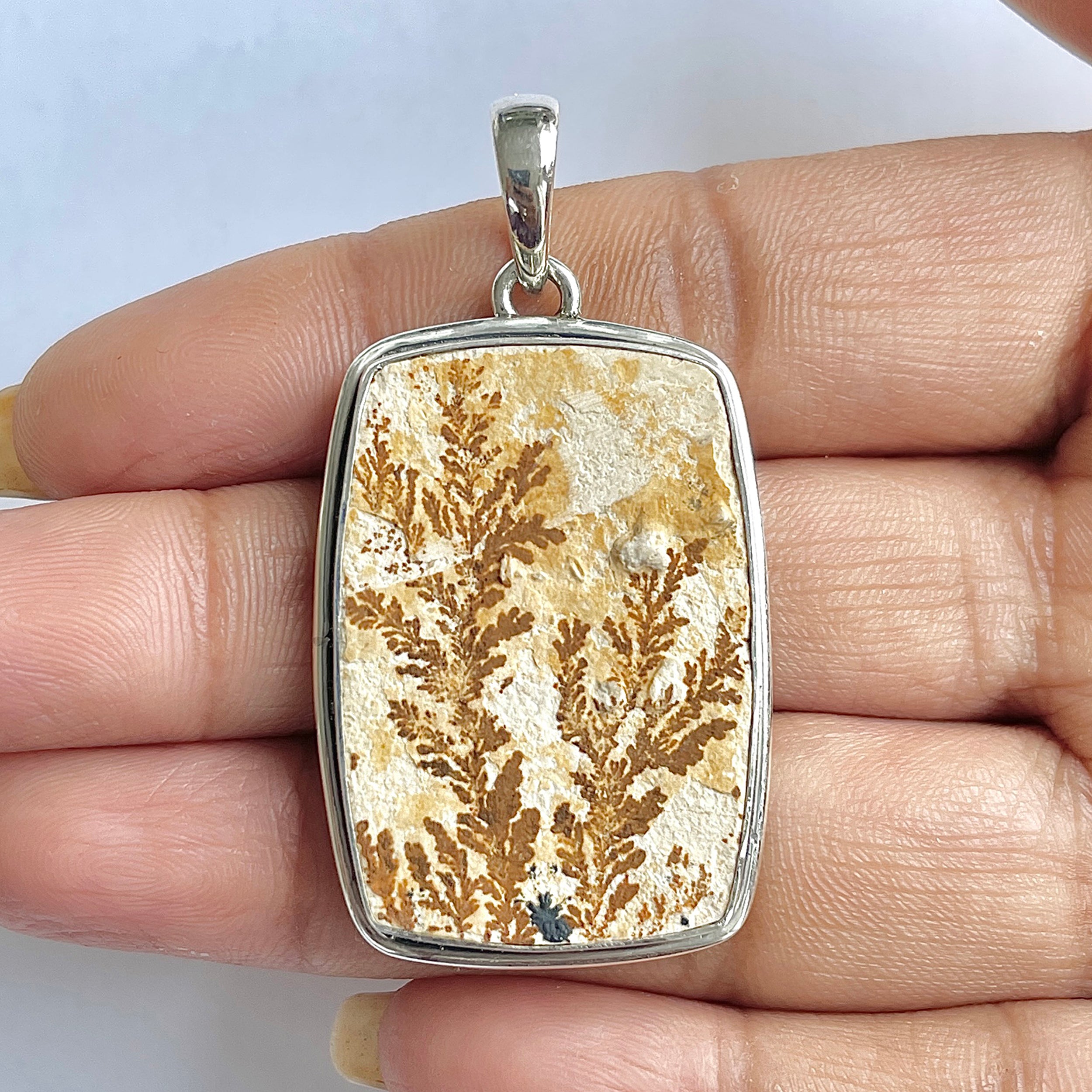 Psilomelane Dendrite Pendant-(PSD-1-2)