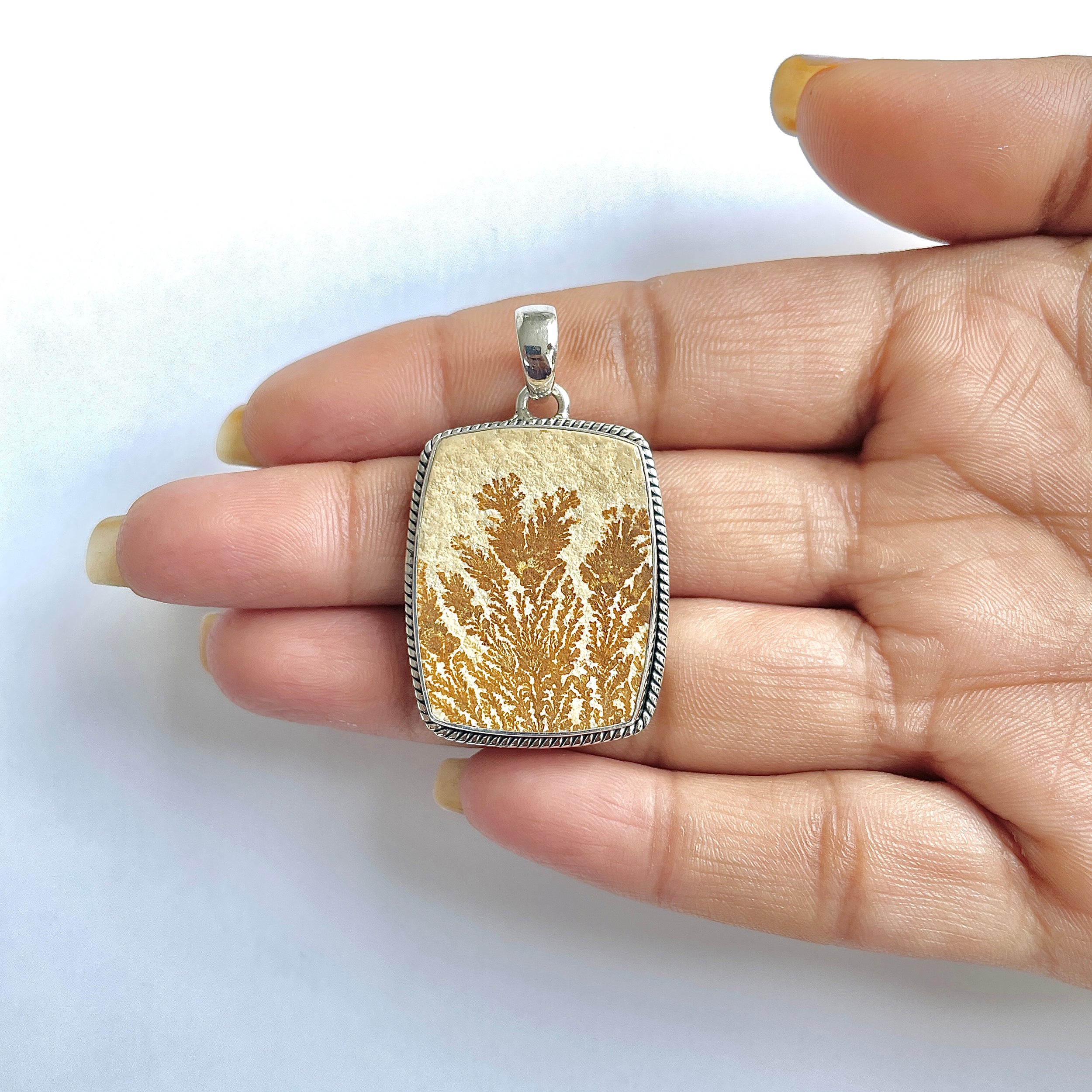 Psilomelane Dendrite Pendant-(PSD-1-20)