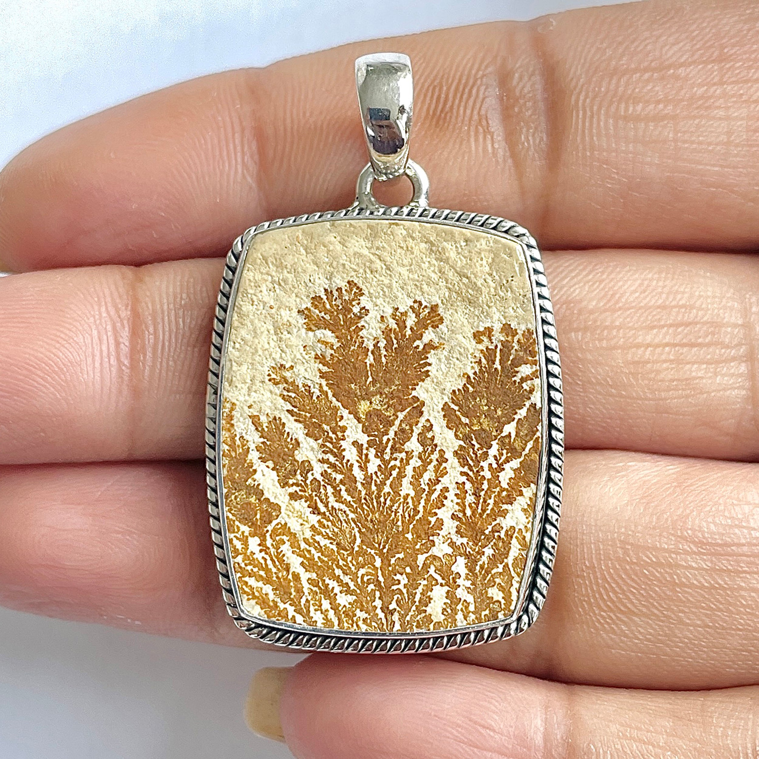 Psilomelane Dendrite Pendant-(PSD-1-20)