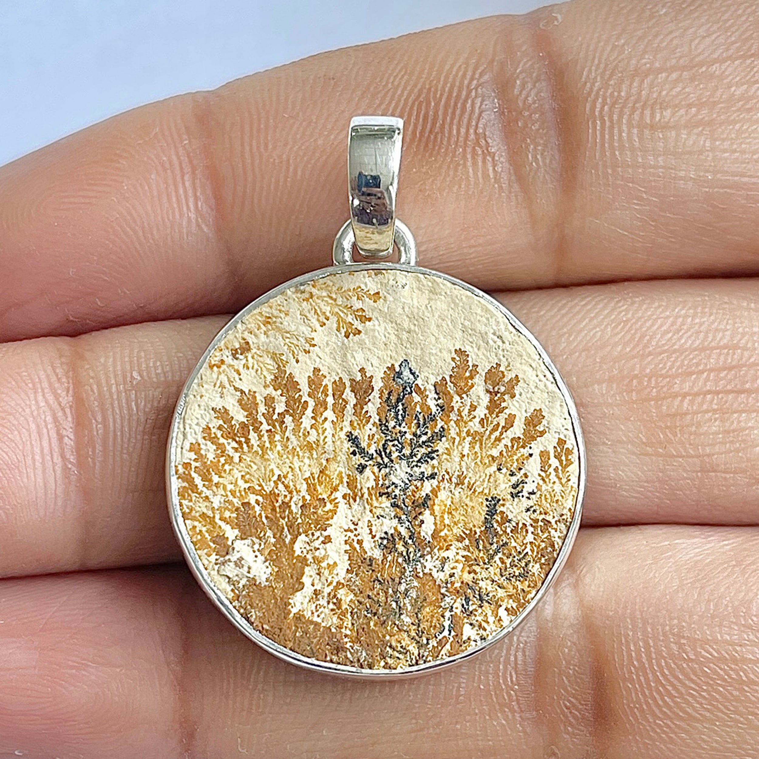 Psilomelane Dendrite Pendant-(PSD-1-21)