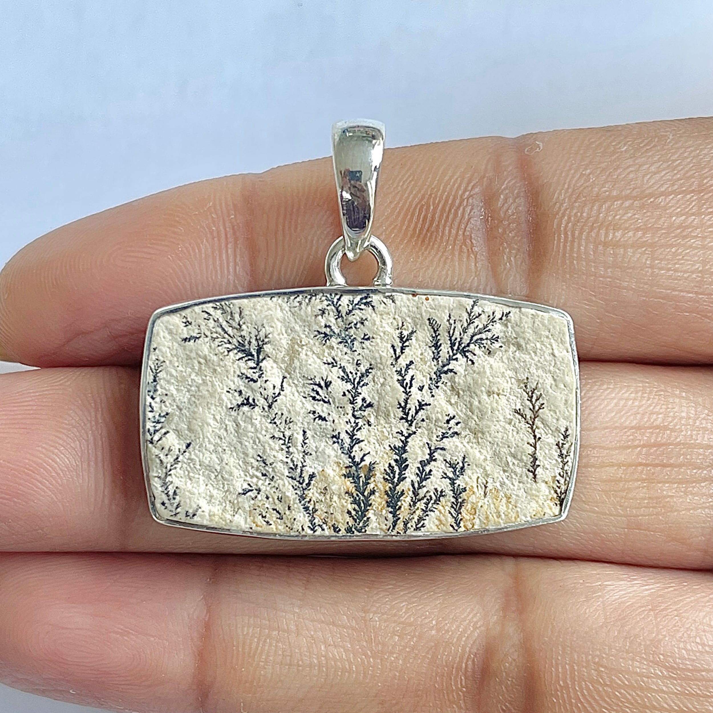 Psilomelane Dendrite Pendant-(PSD-1-23)