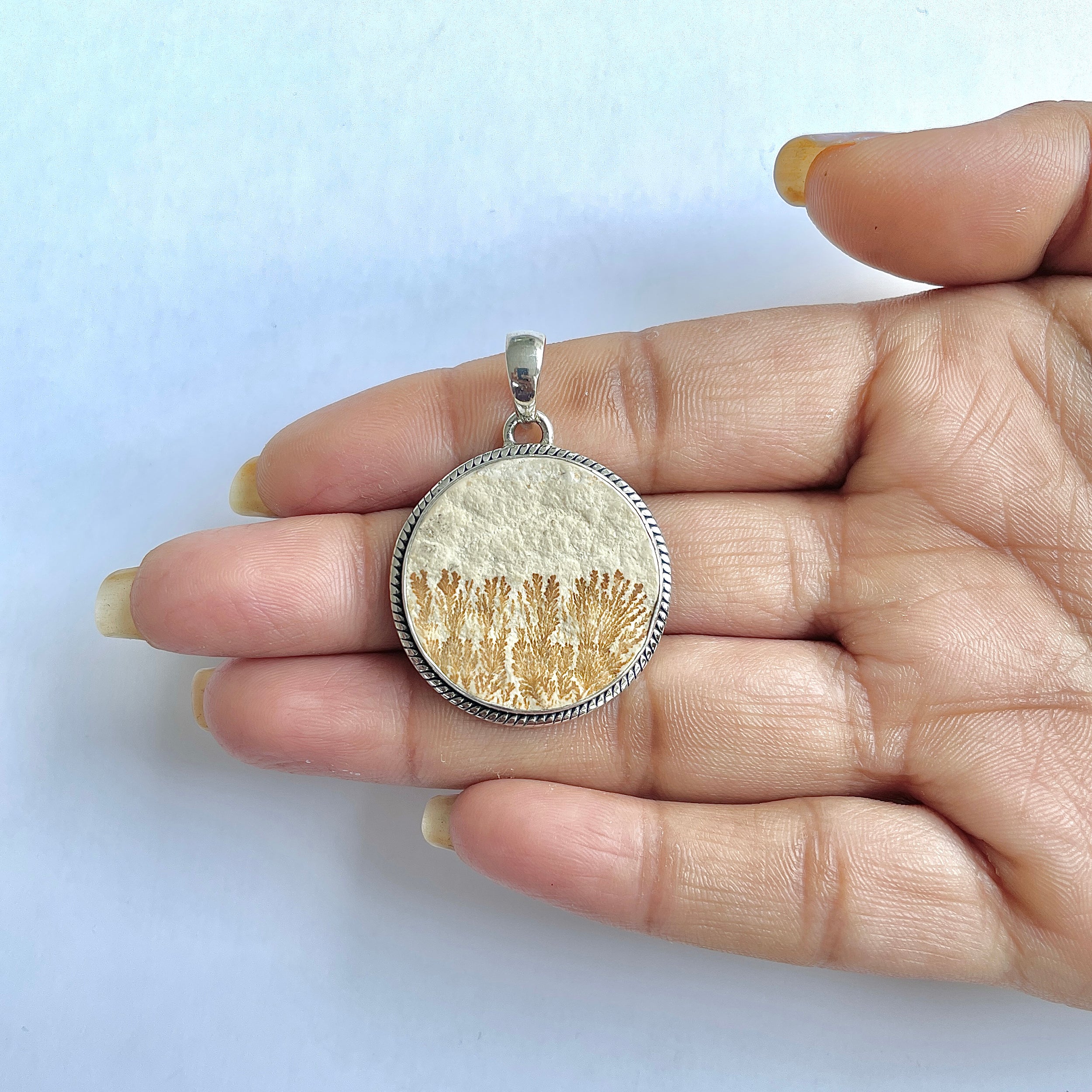 Psilomelane Dendrite Pendant-(PSD-1-27)