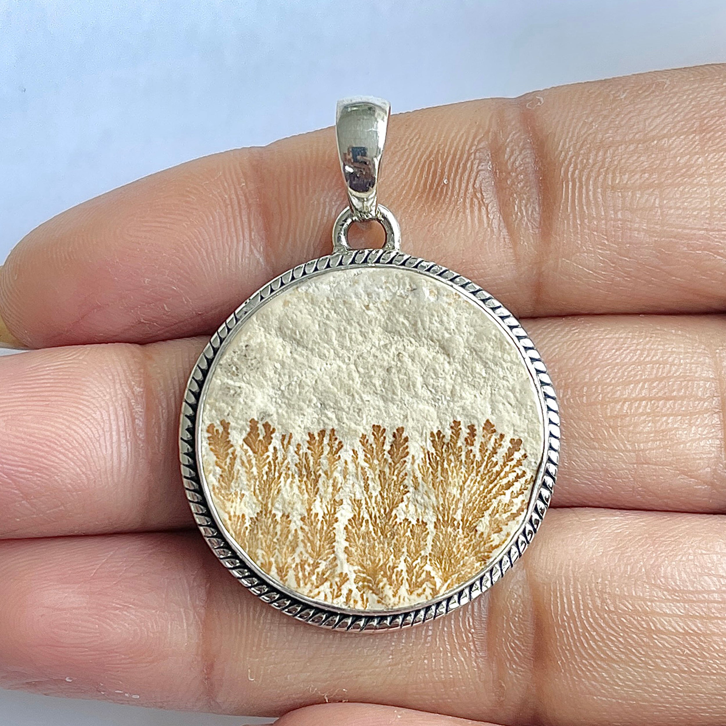 Psilomelane Dendrite Pendant-(PSD-1-27)