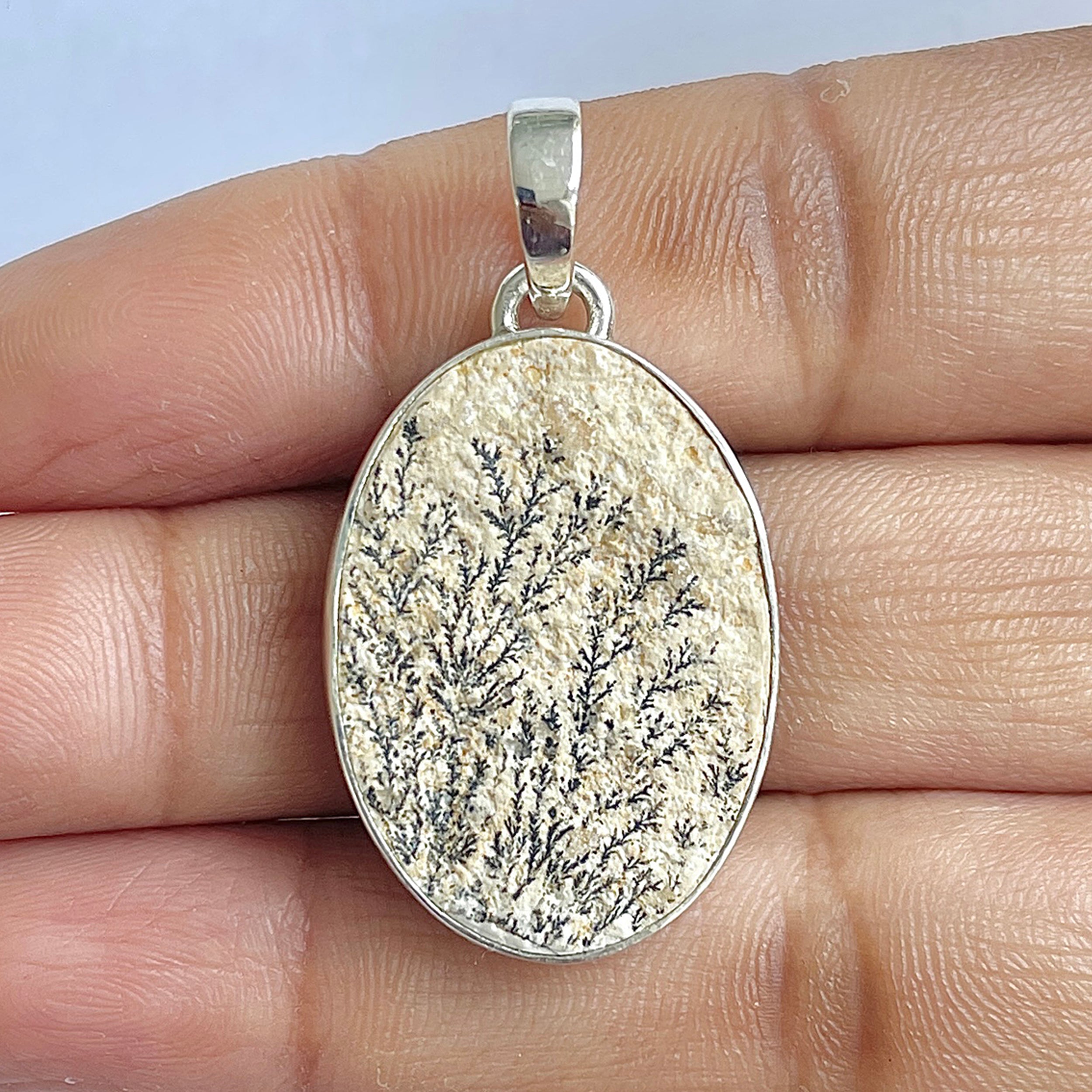 Psilomelane Dendrite Pendant-(PSD-1-28)