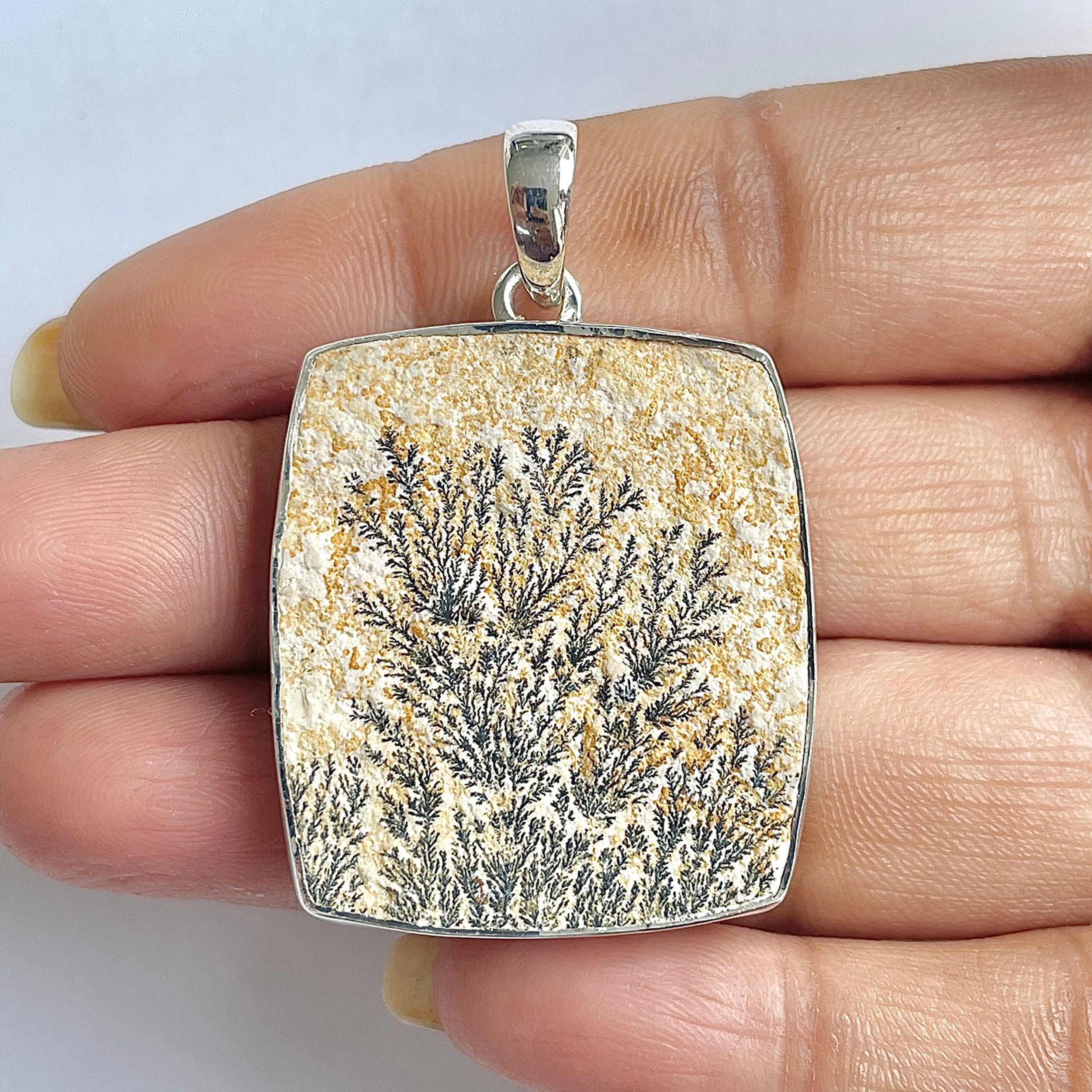Psilomelane Dendrite Pendant-(PSD-1-29)