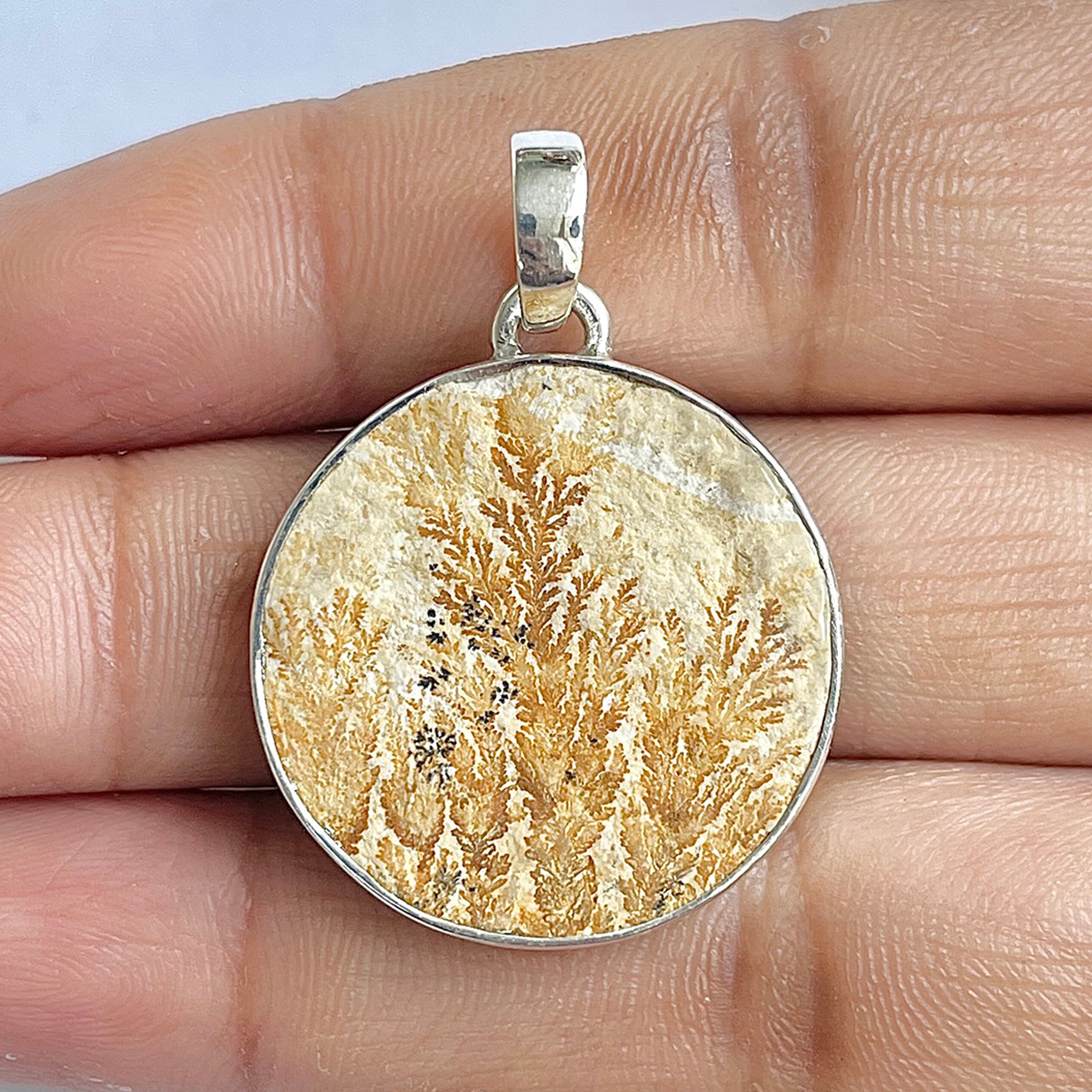 Psilomelane Dendrite Pendant-(PSD-1-30)
