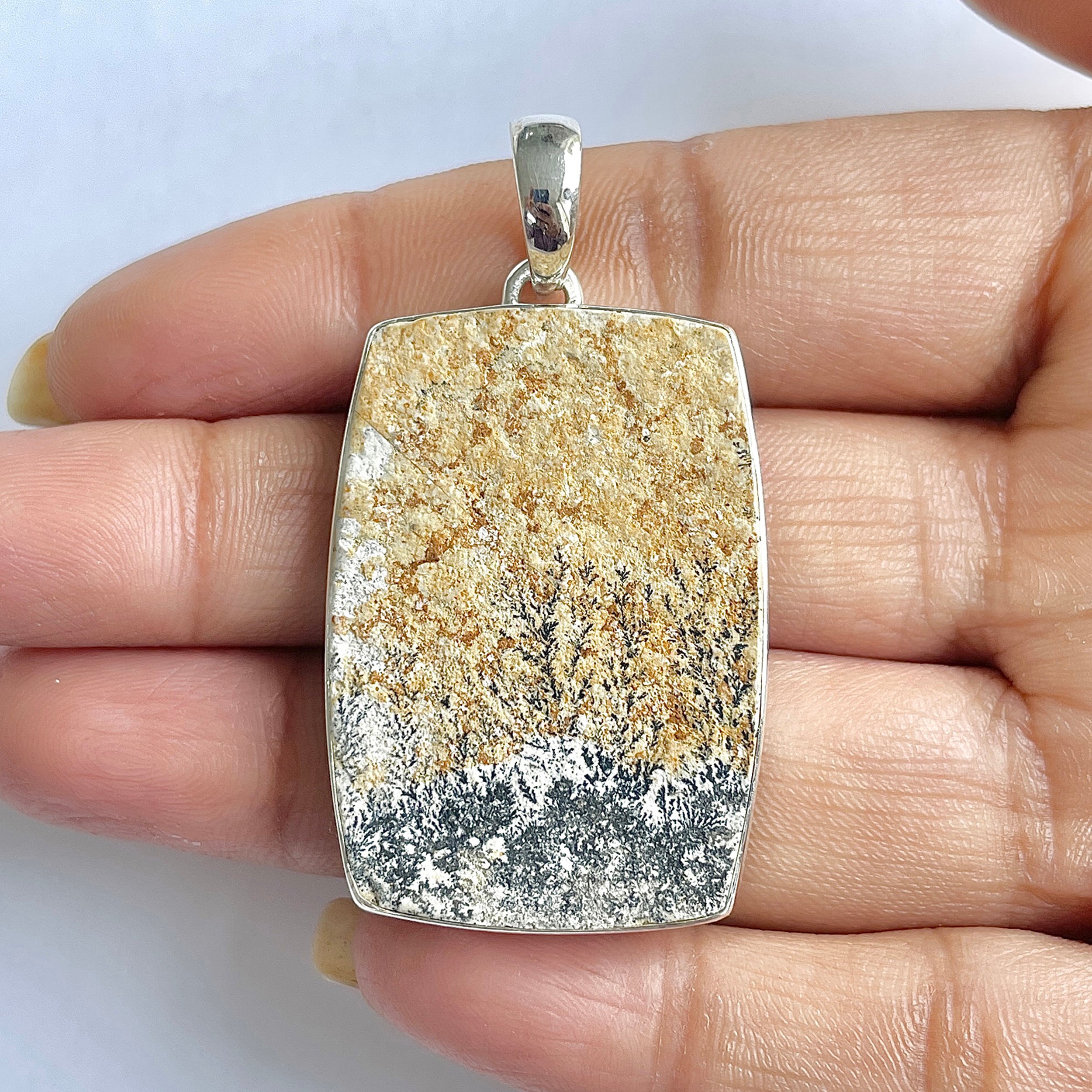 Psilomelane Dendrite Pendant-(PSD-1-32)