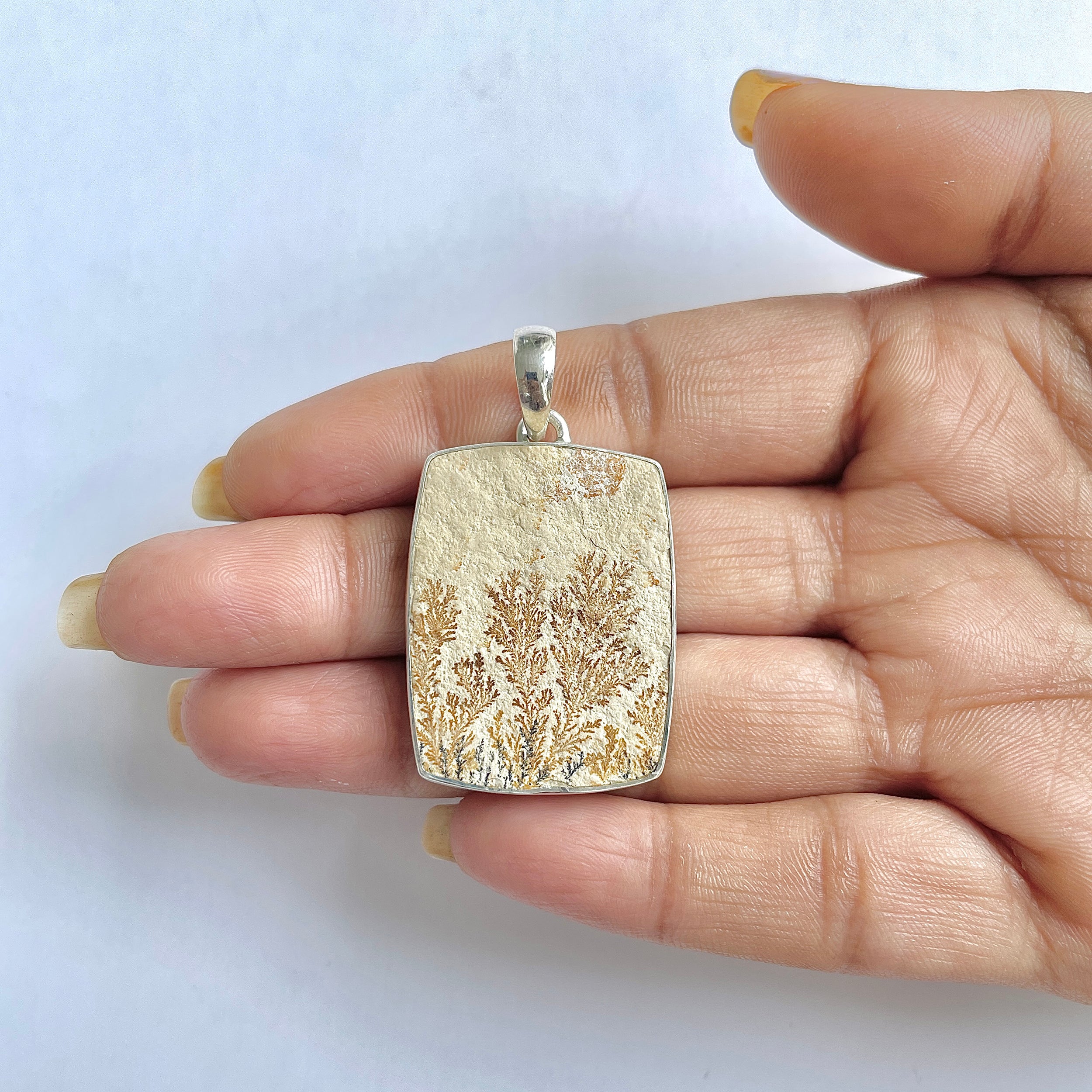 Psilomelane Dendrite Pendant-(PSD-1-35)