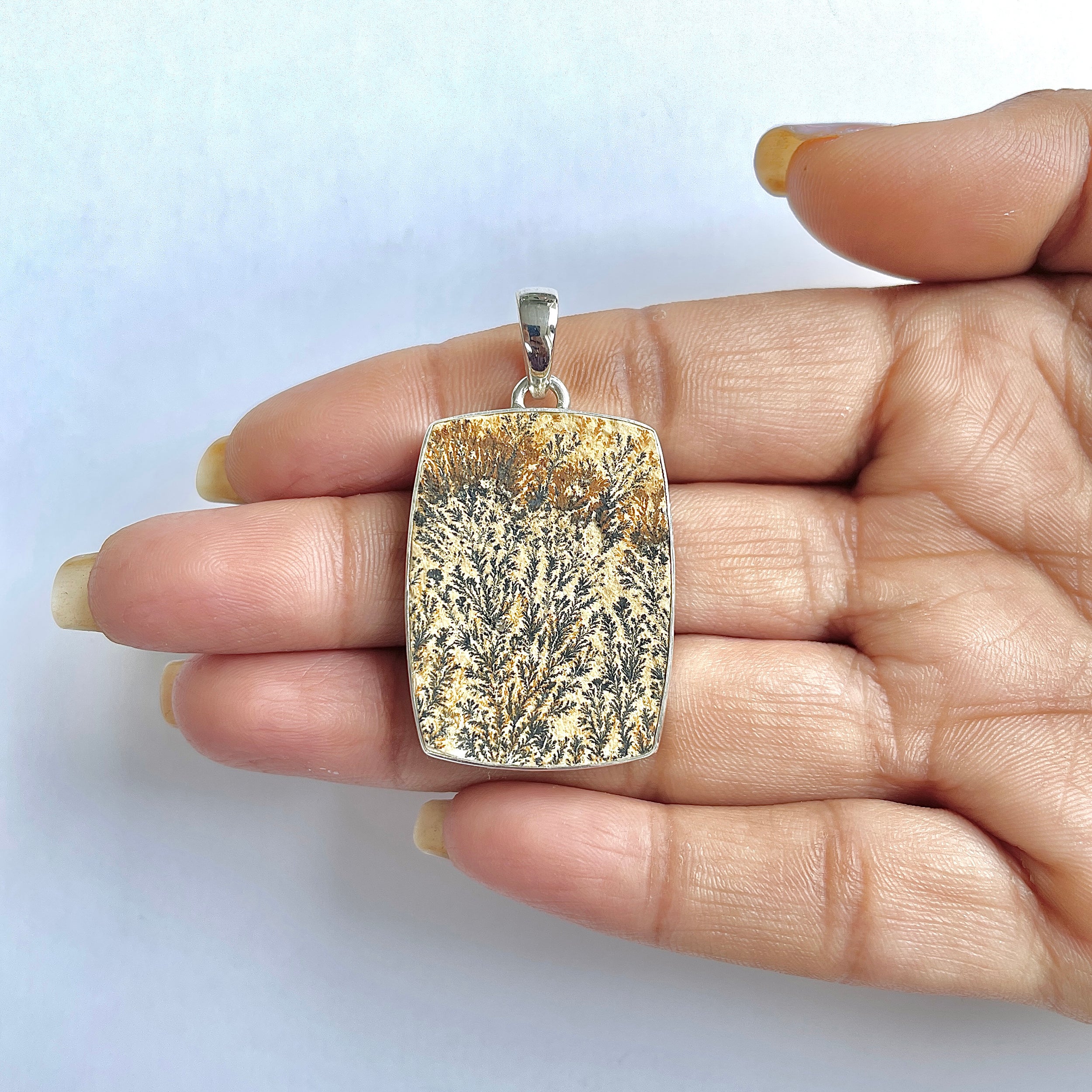 Psilomelane Dendrite Pendant-(PSD-1-36)