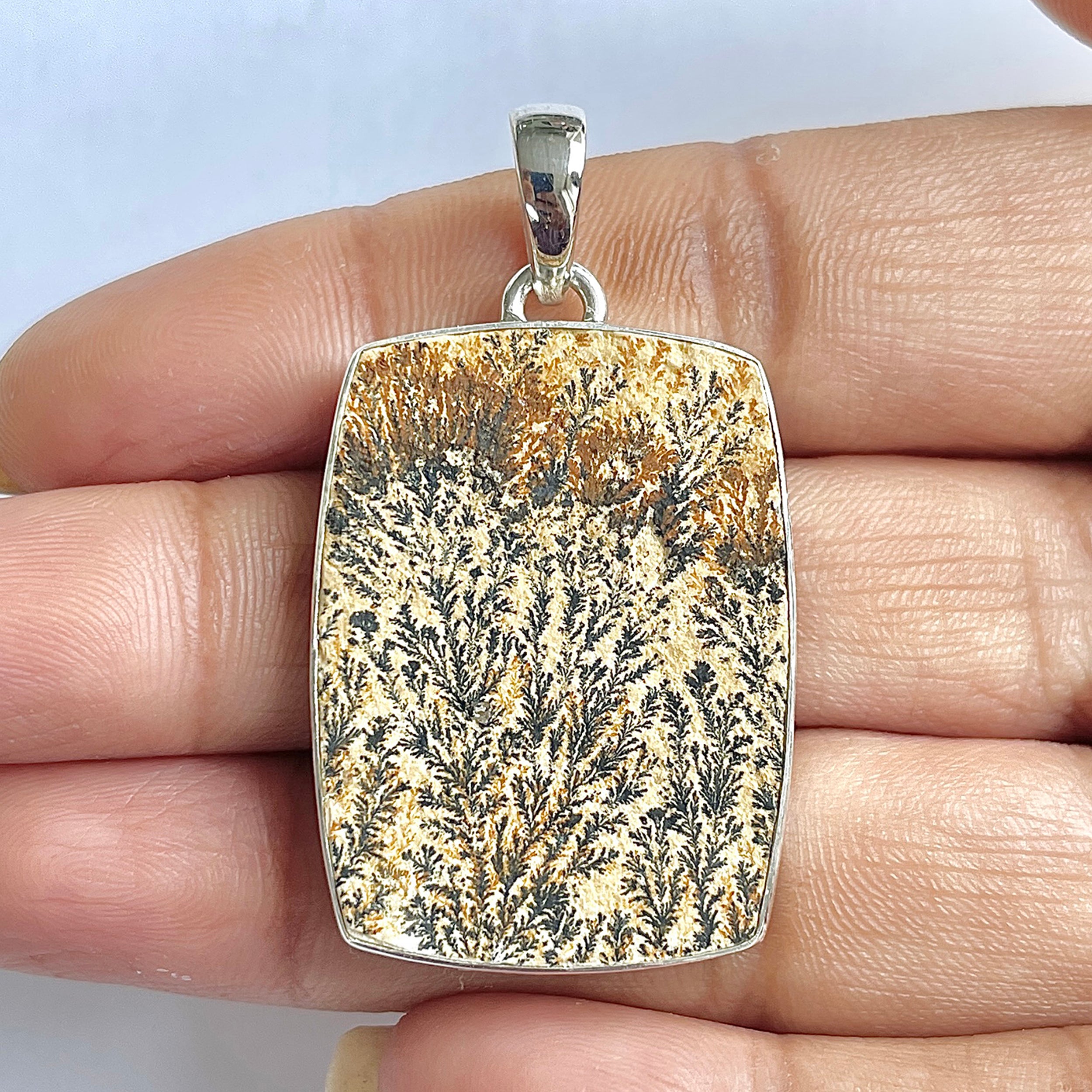 Psilomelane Dendrite Pendant-(PSD-1-36)