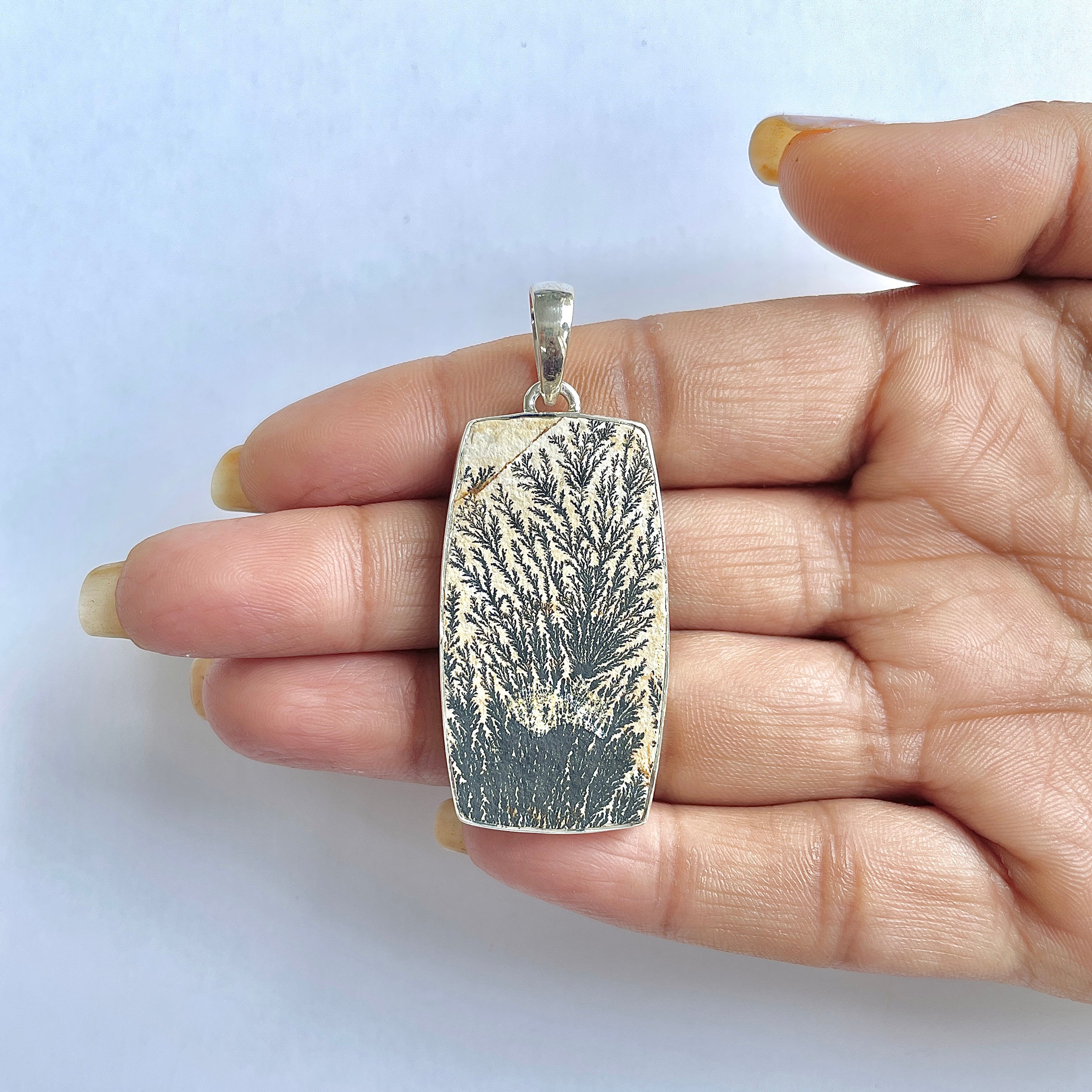 Psilomelane Dendrite Pendant-(PSD-1-38)