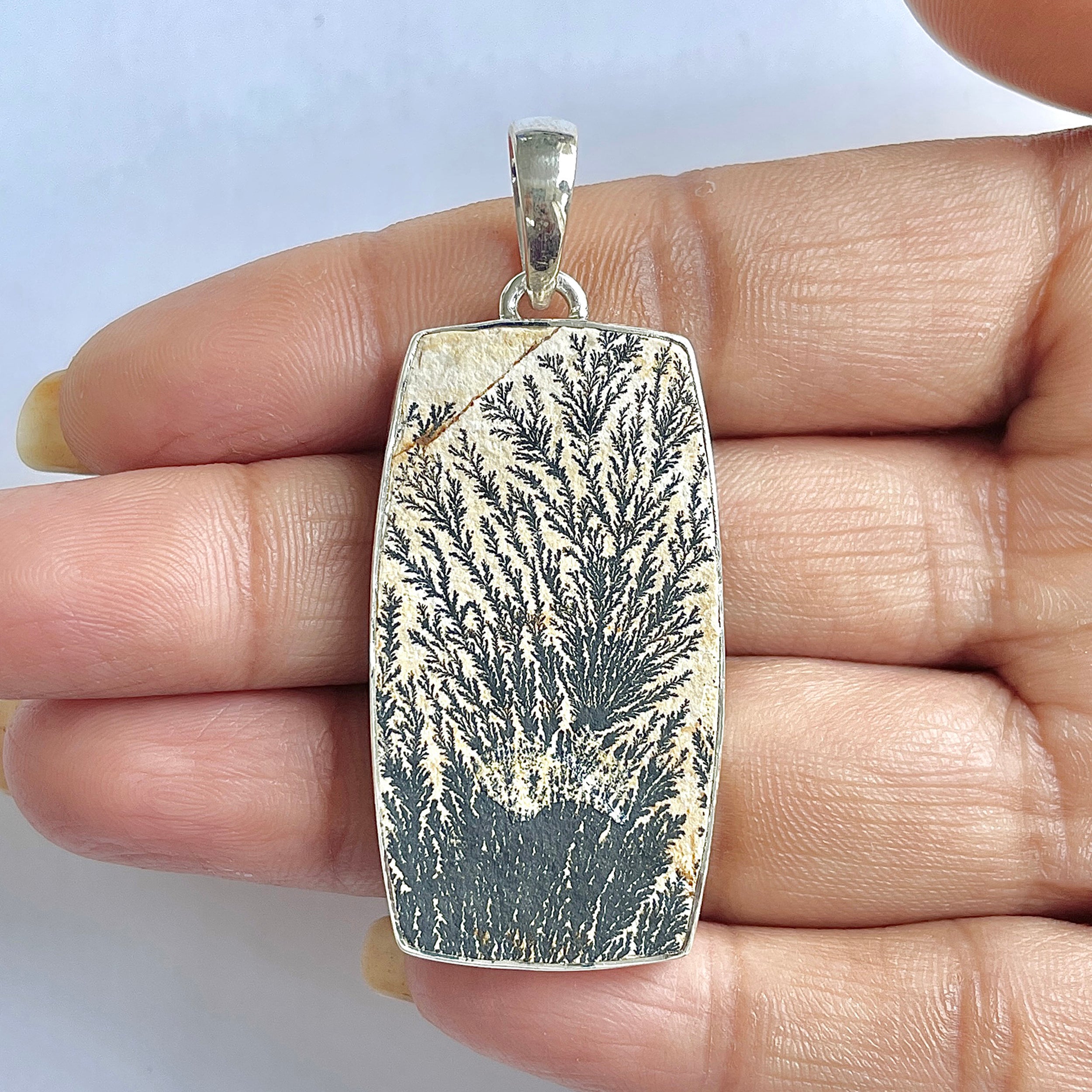 Psilomelane Dendrite Pendant-(PSD-1-38)