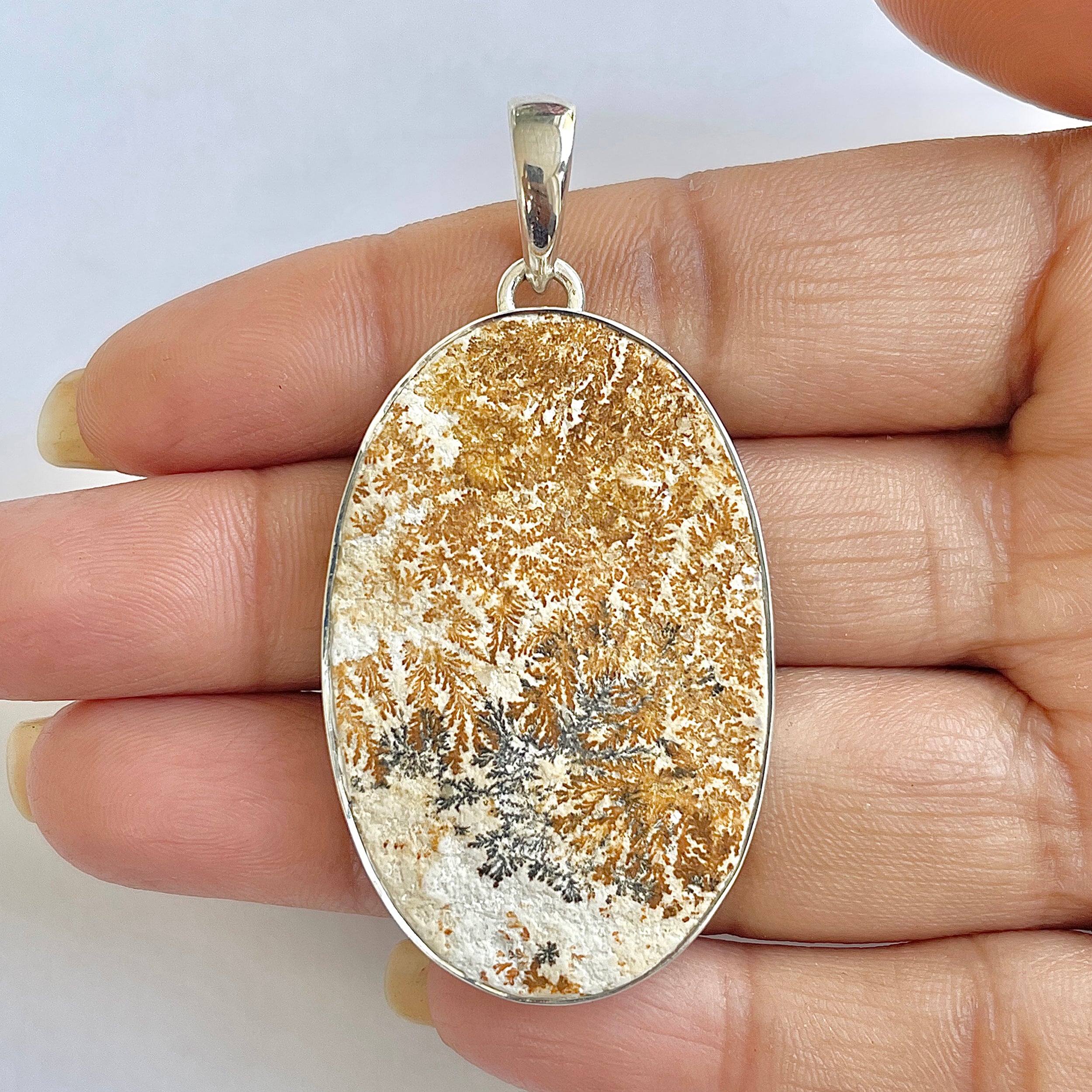Psilomelane Dendrite Pendant-(PSD-1-40)