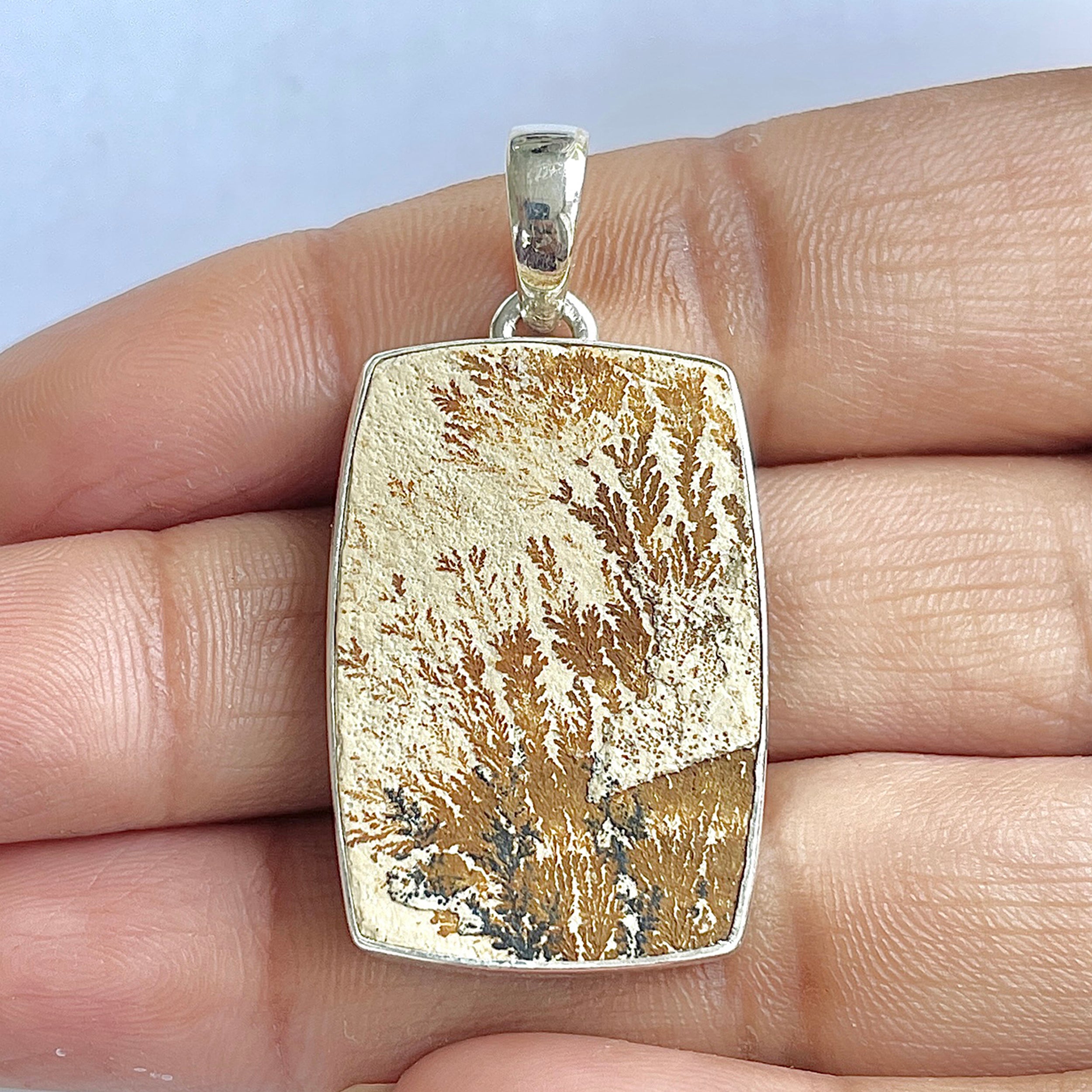 Psilomelane Dendrite Pendant-(PSD-1-6)