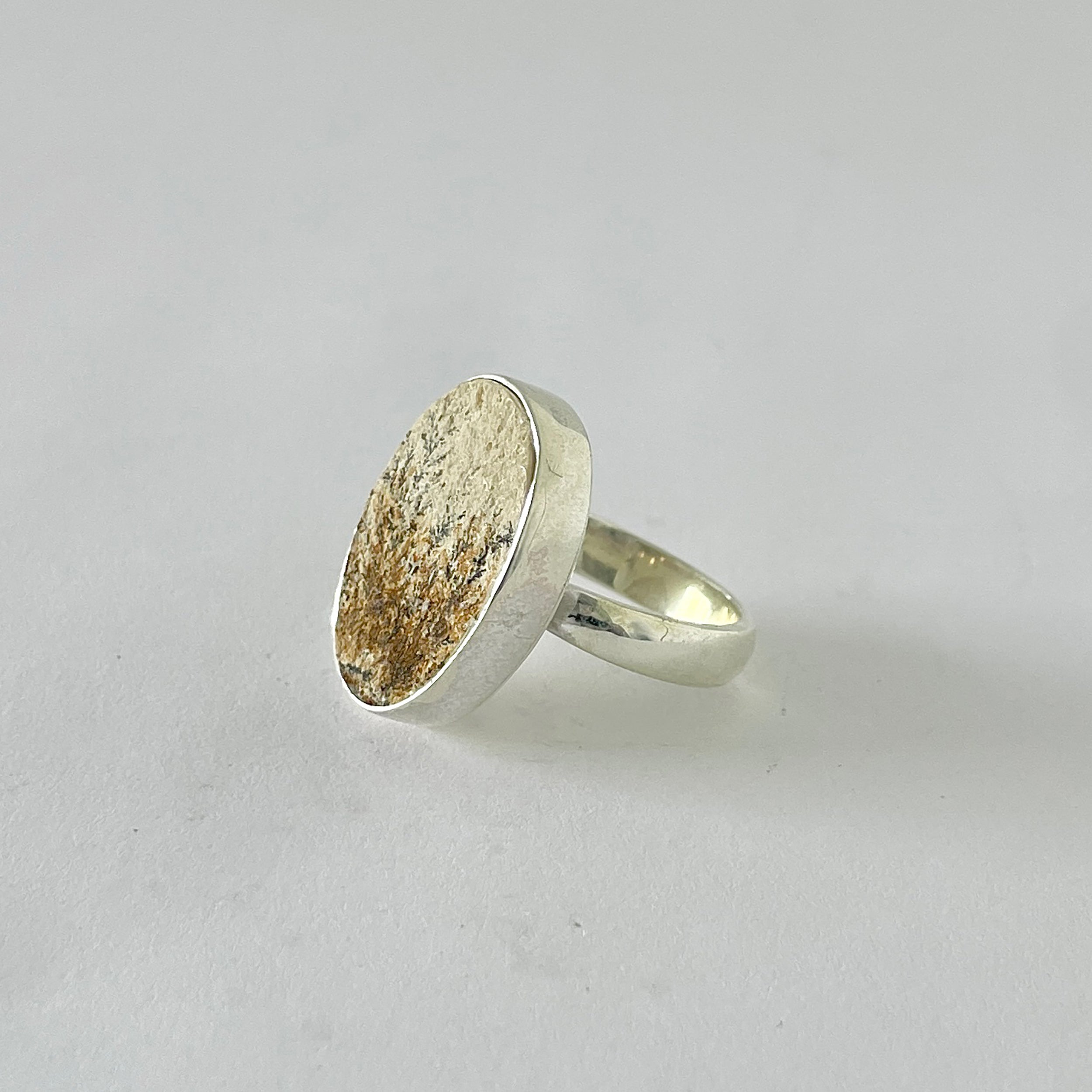 Psilomelane Dendrite Ring-(PSD-2-10)