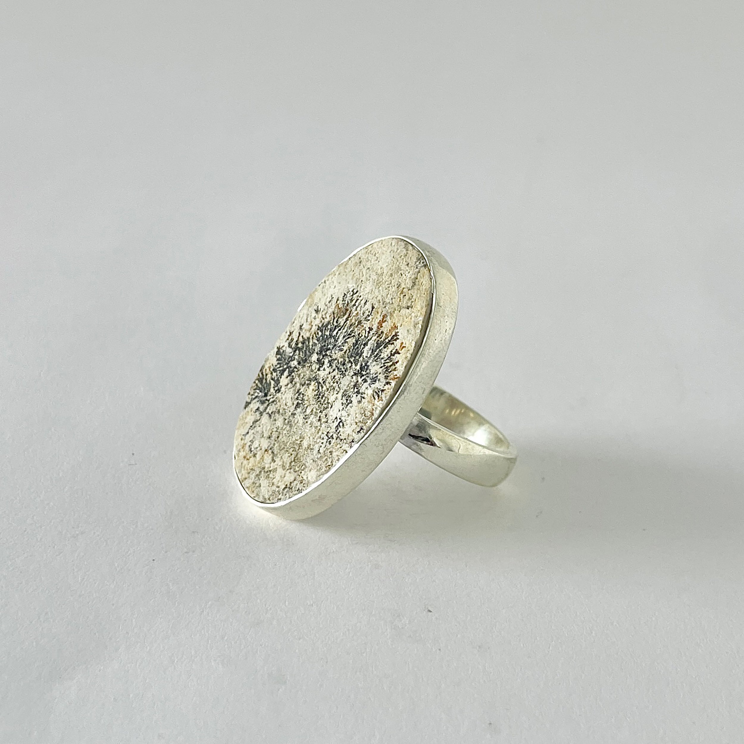 Psilomelane Dendrite Ring-(PSD-2-15)