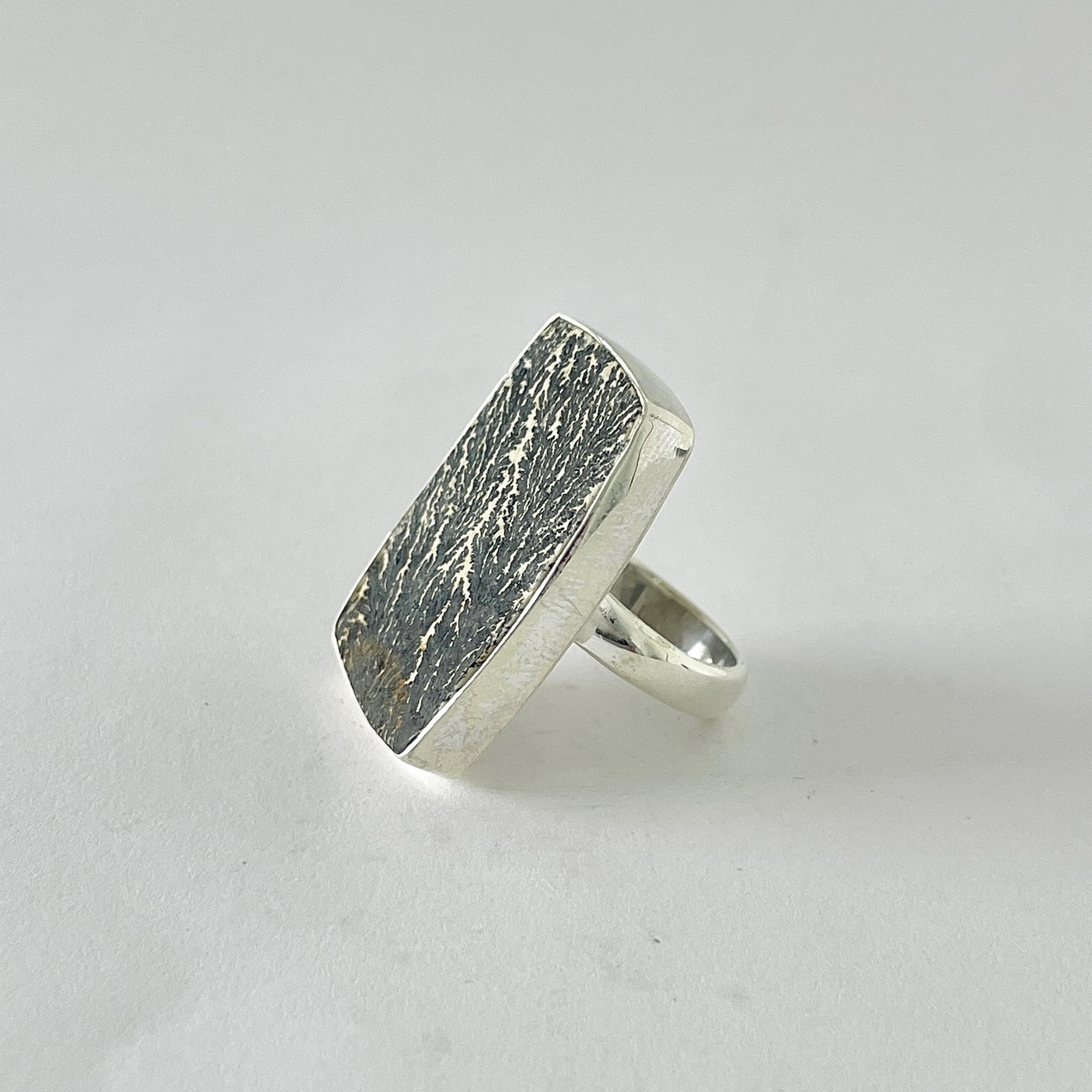 Psilomelane Dendrite Ring-(PSD-2-17)