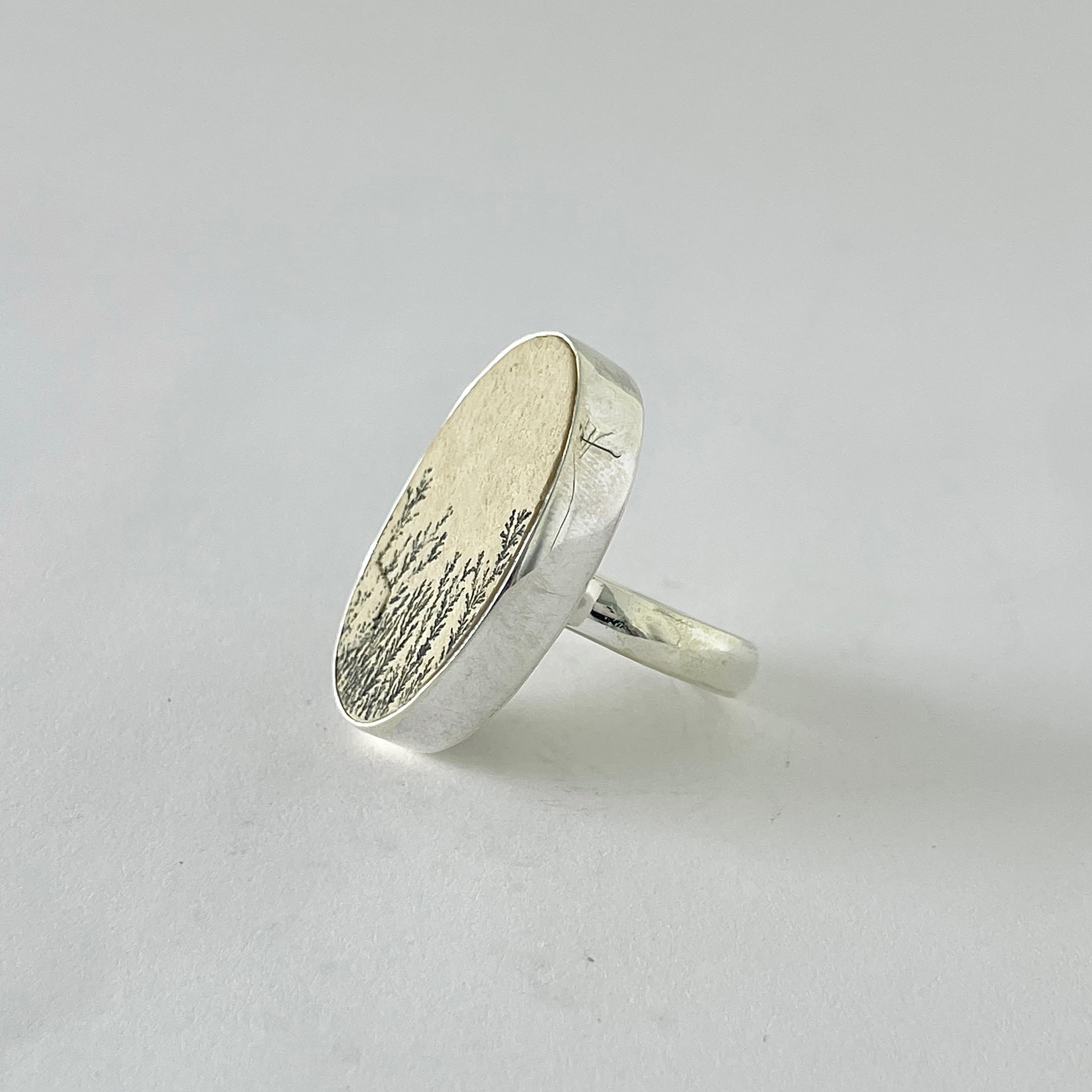 Psilomelane Dendrite Ring-(PSD-2-18)