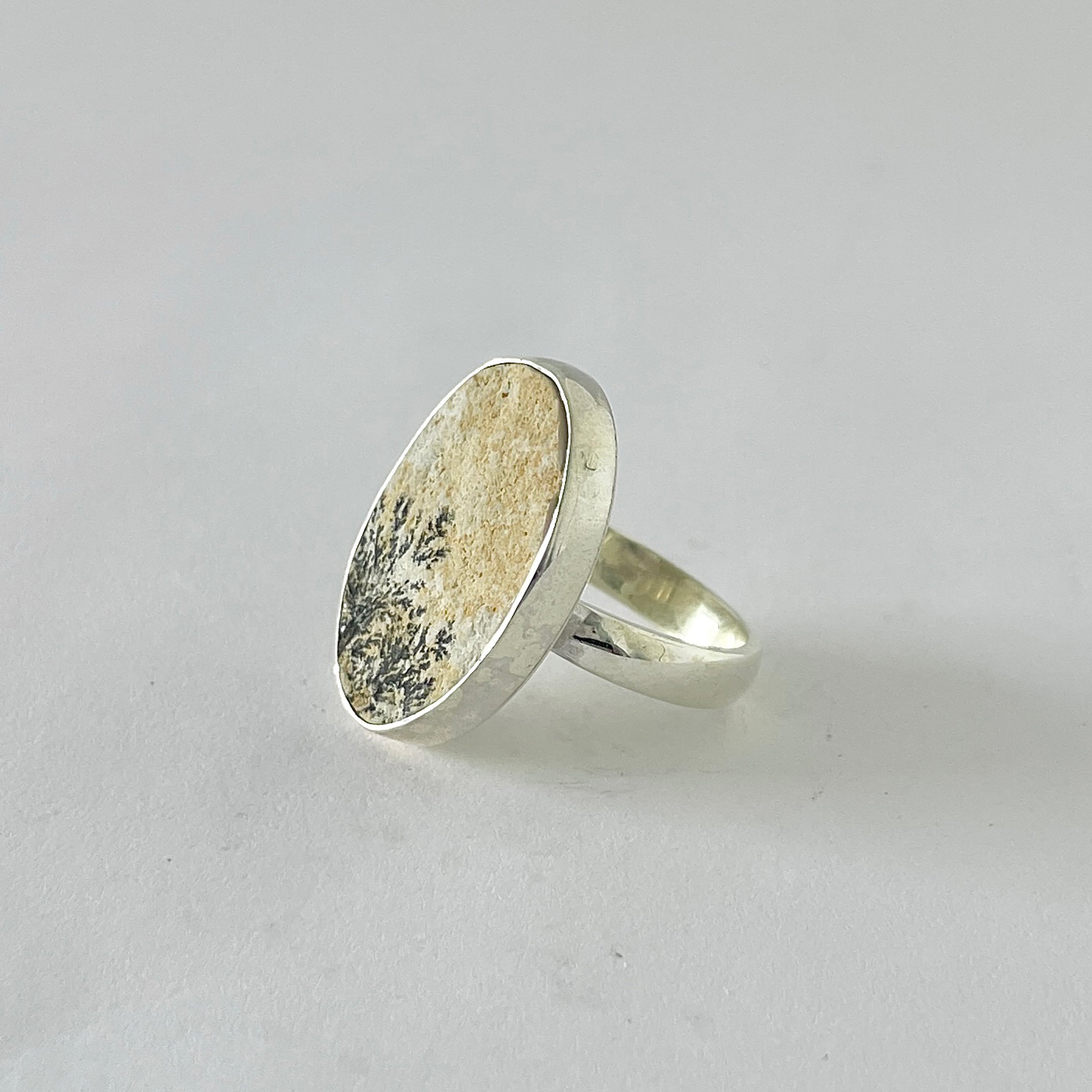 Psilomelane Dendrite Ring-(PSD-2-21)