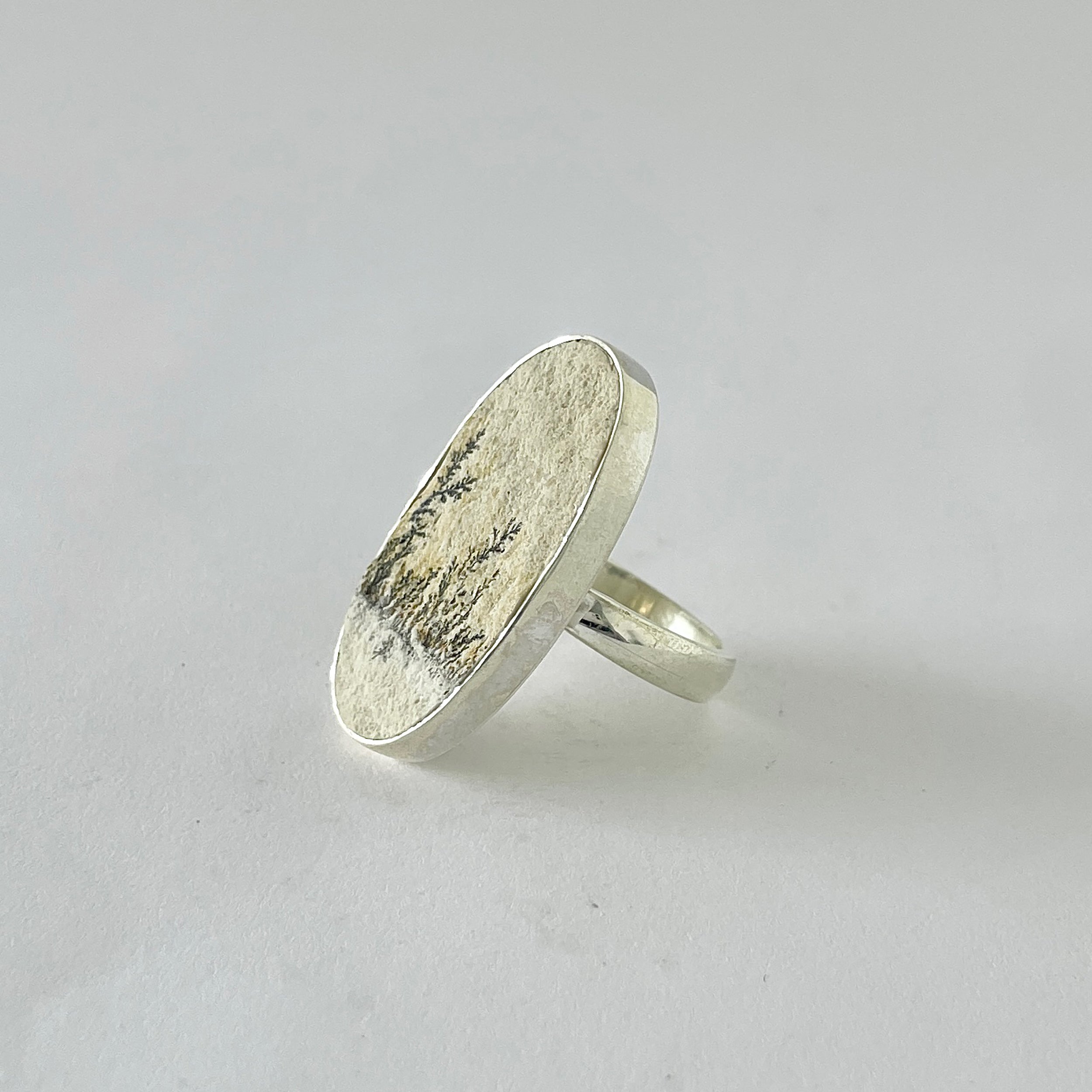 Psilomelane Dendrite Ring-(PSD-2-31)