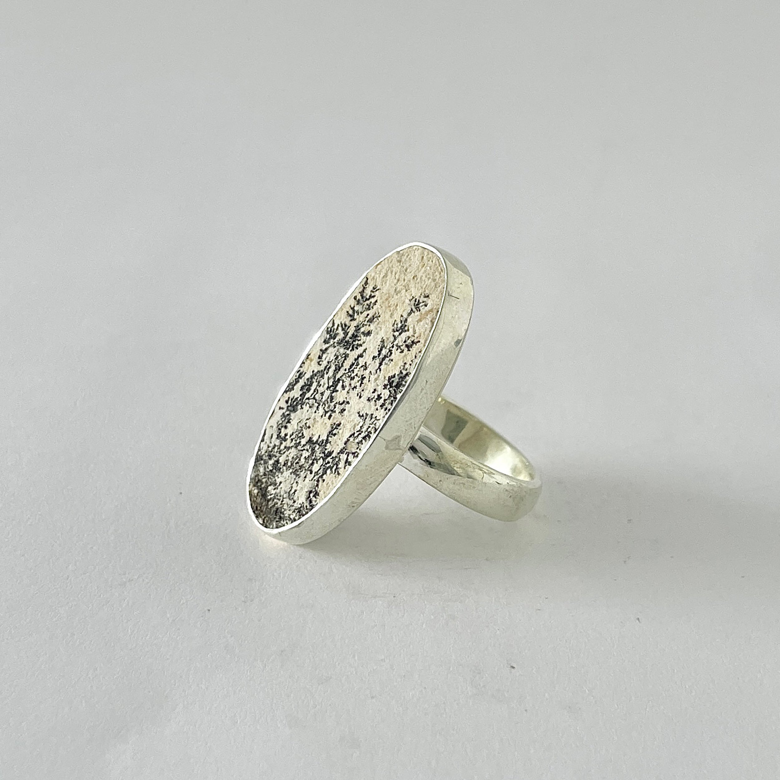 Psilomelane Dendrite Ring-(PSD-2-35)