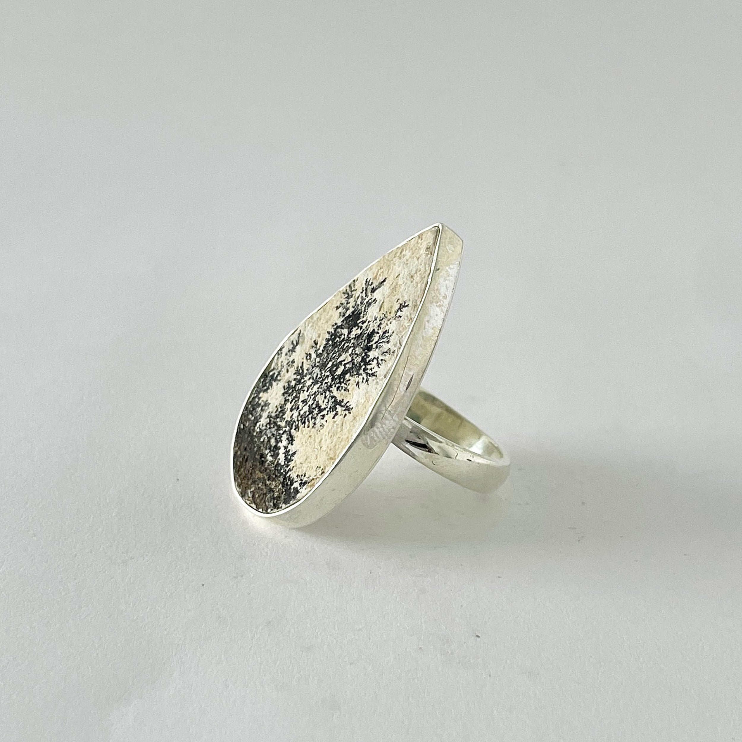 Psilomelane Dendrite Ring-(PSD-2-37)