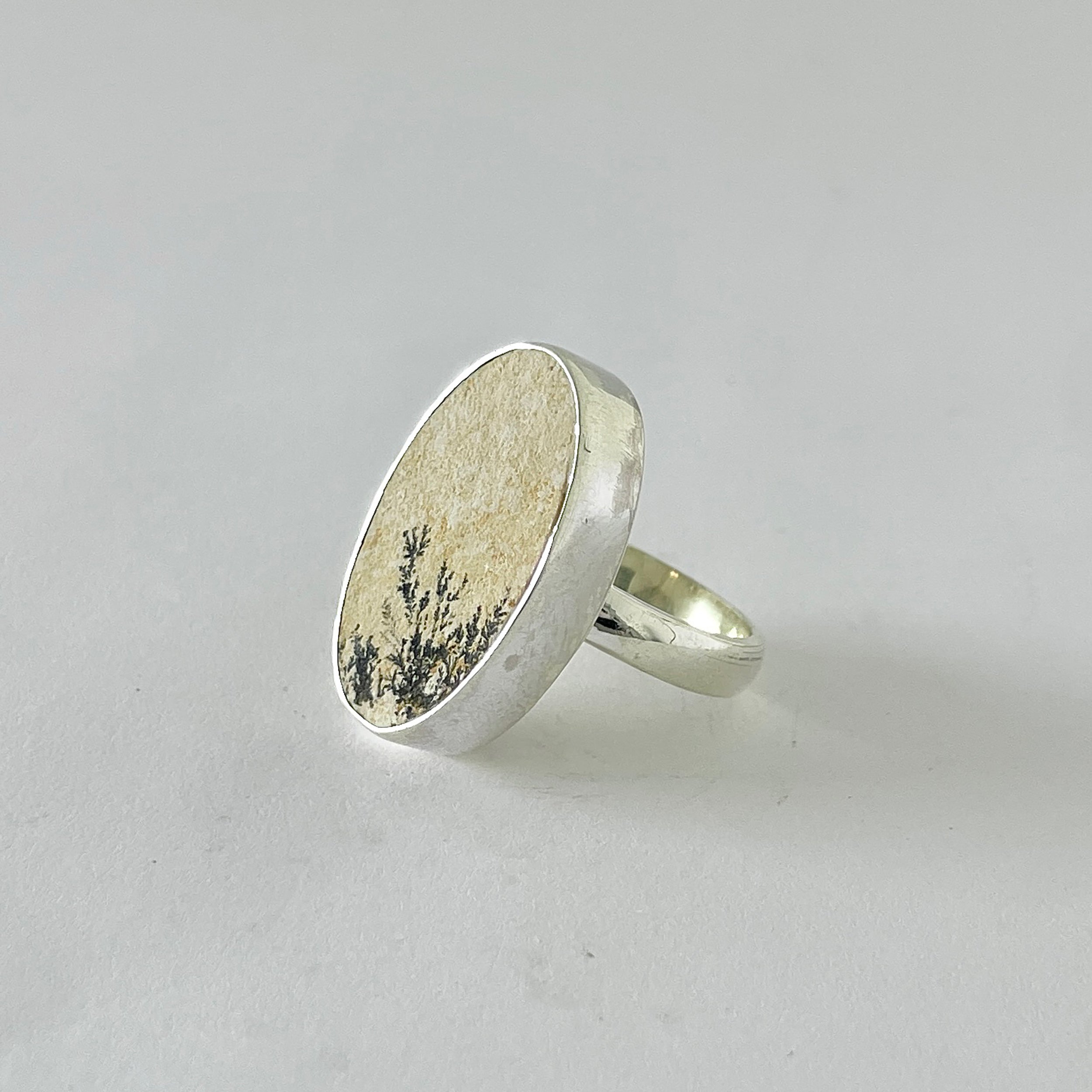 Psilomelane Dendrite Ring-(PSD-2-5)