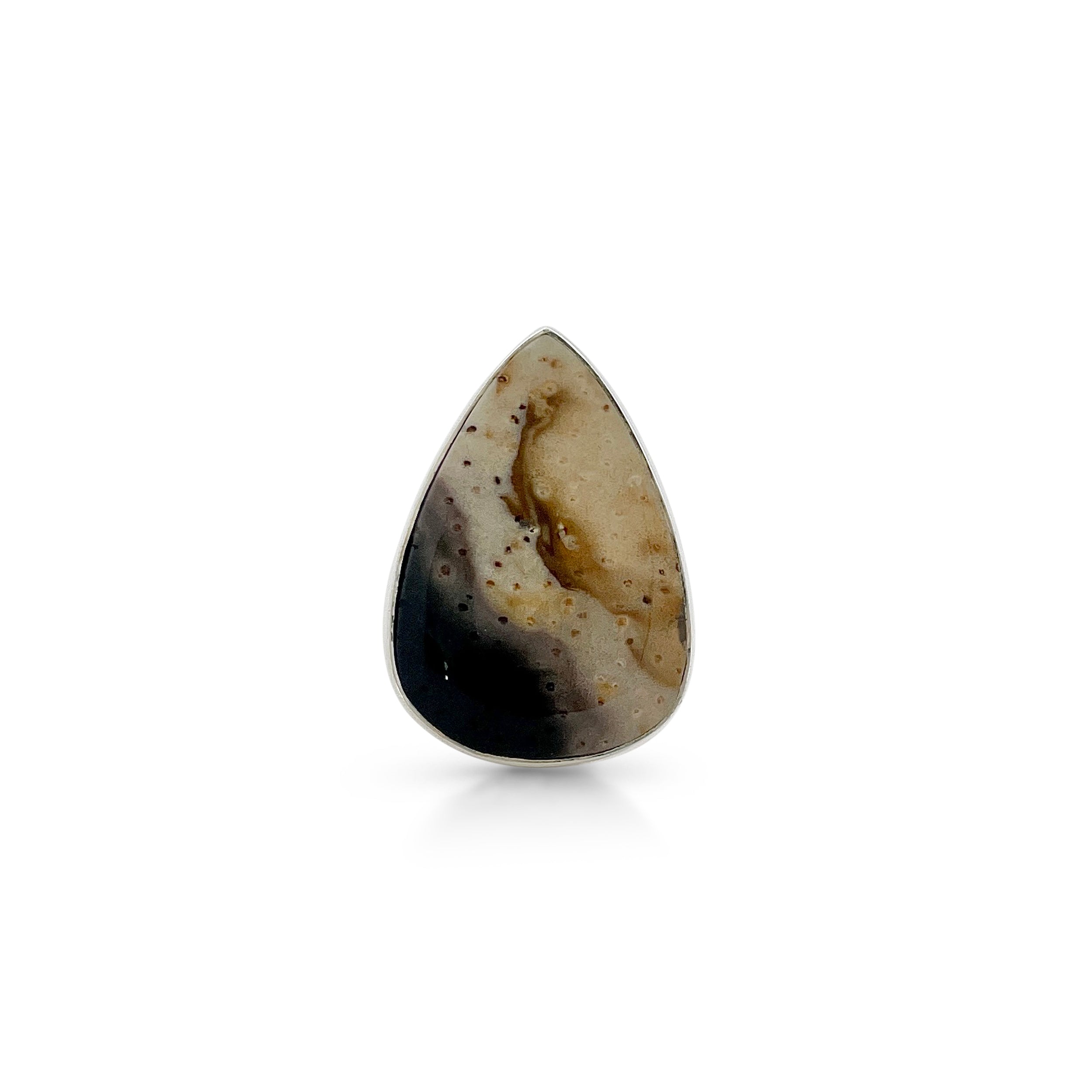 Plumroot Agate Ring-(PTJ-2-11)
