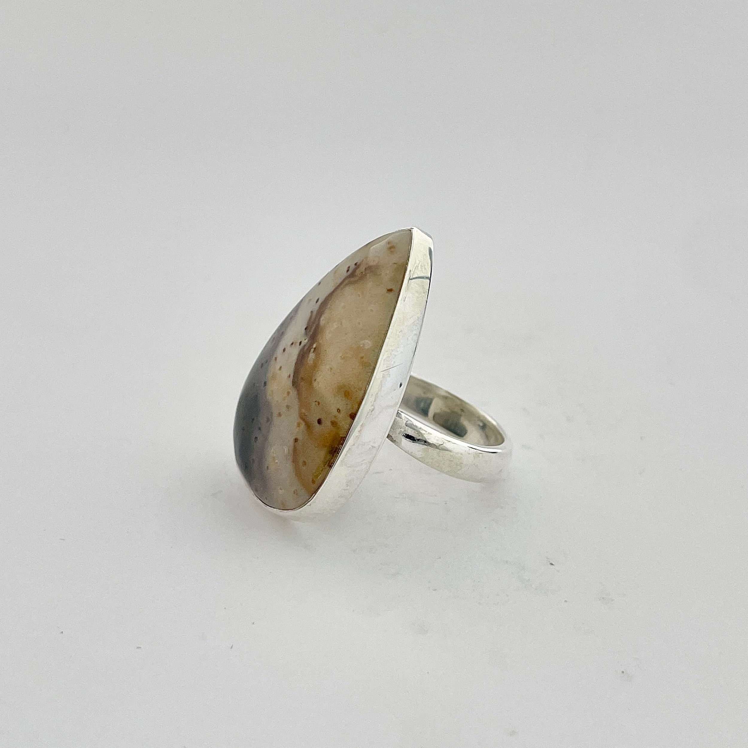 Plumroot Agate Ring-(PTJ-2-11)