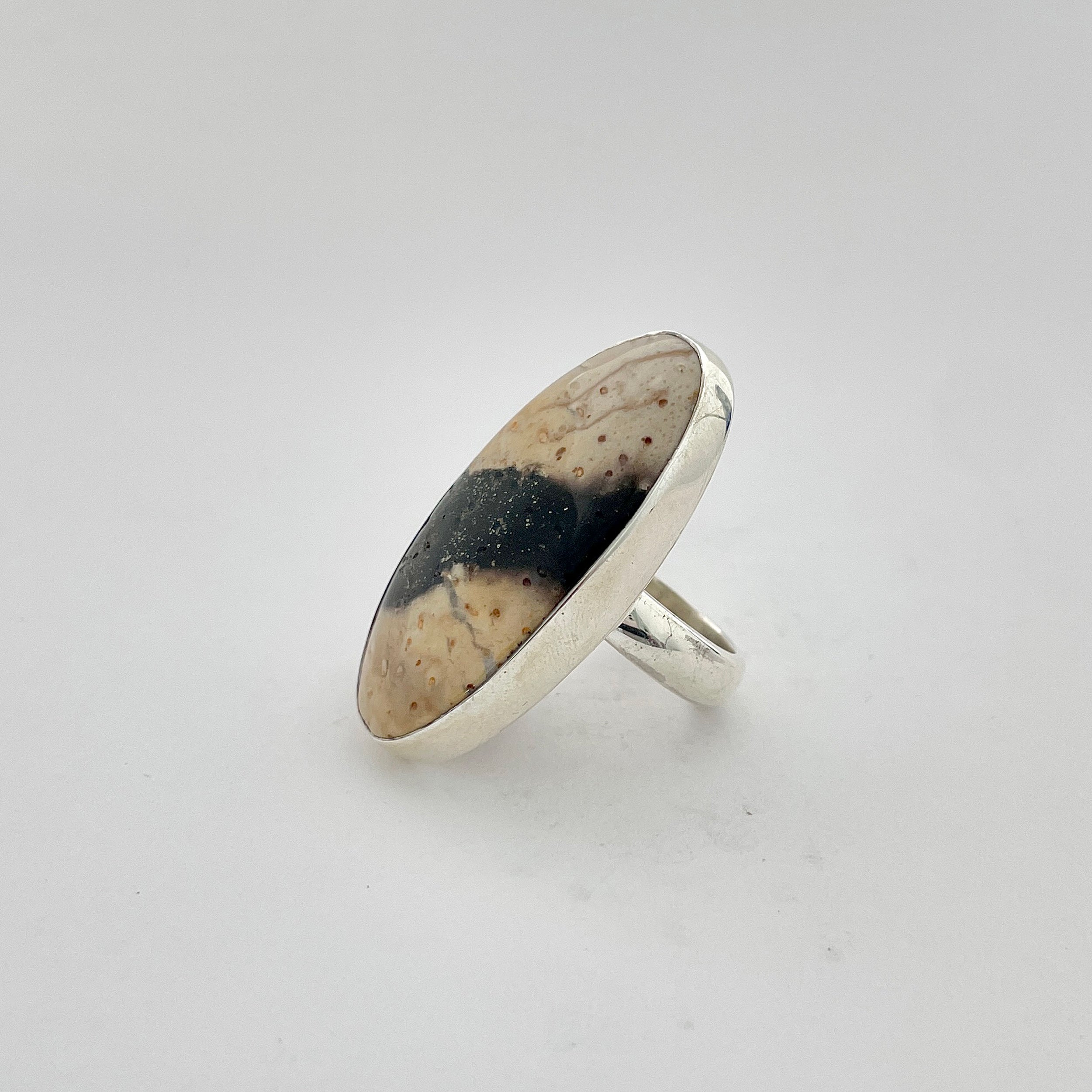 Plumroot Agate Ring-(PTJ-2-15)