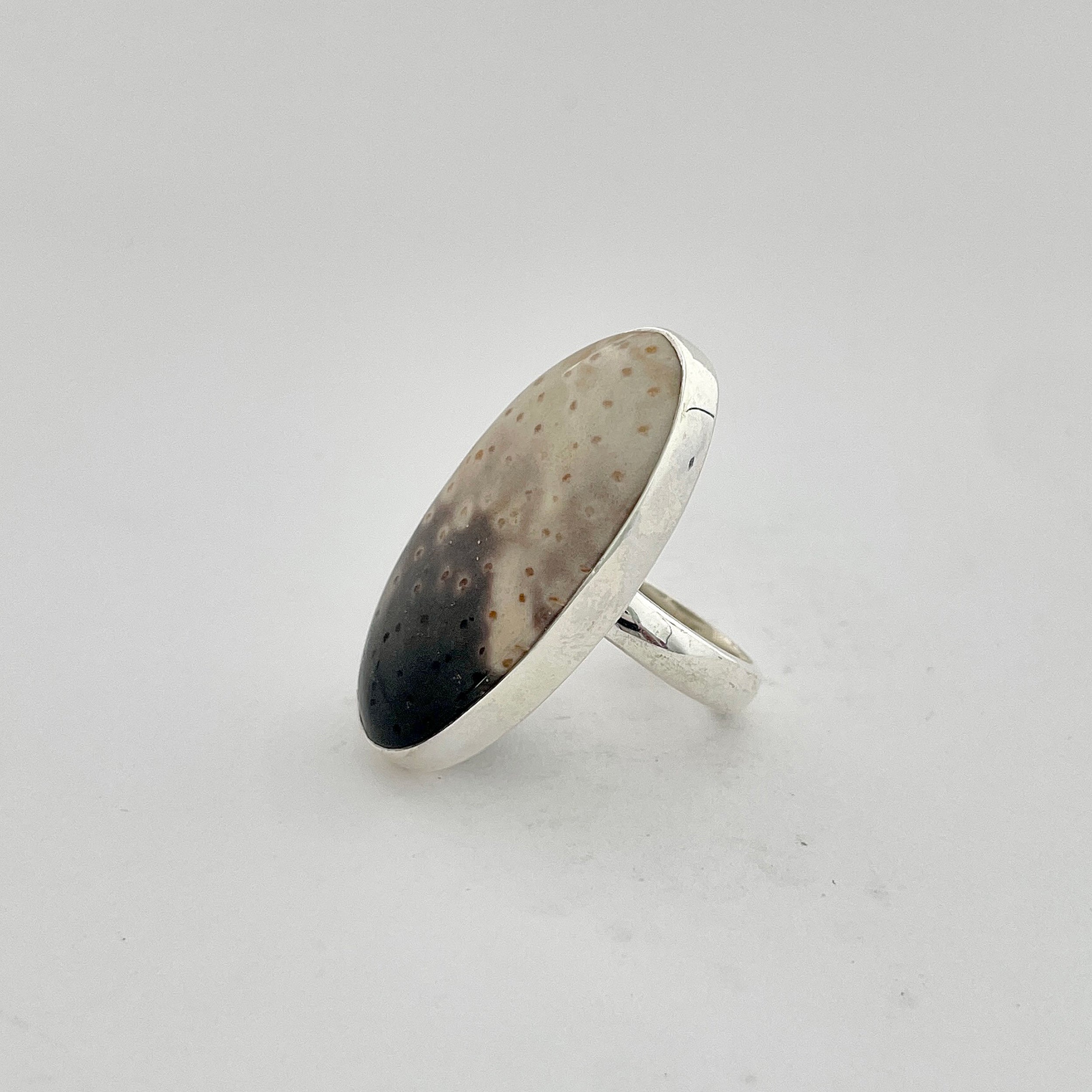 Plumroot Agate Ring-(PTJ-2-17)