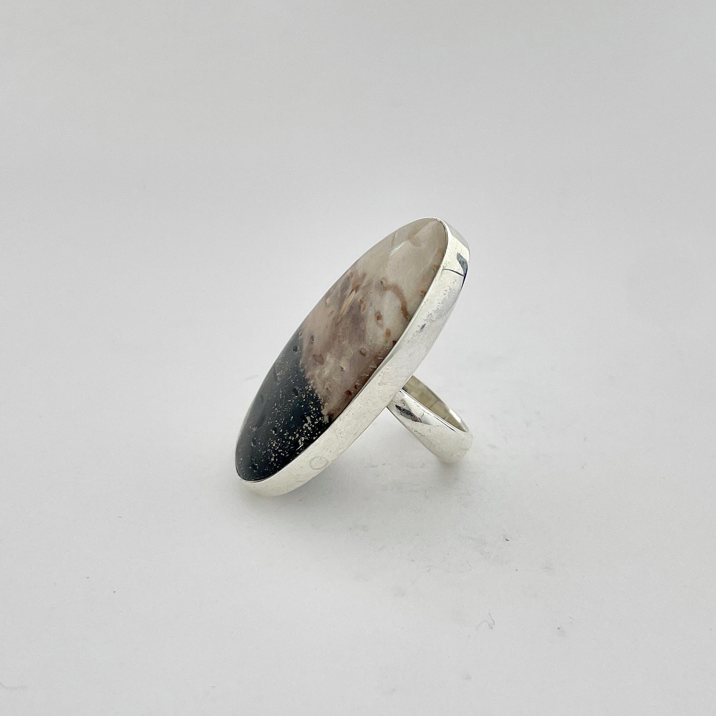 Plumroot Agate Ring-(PTJ-2-2)