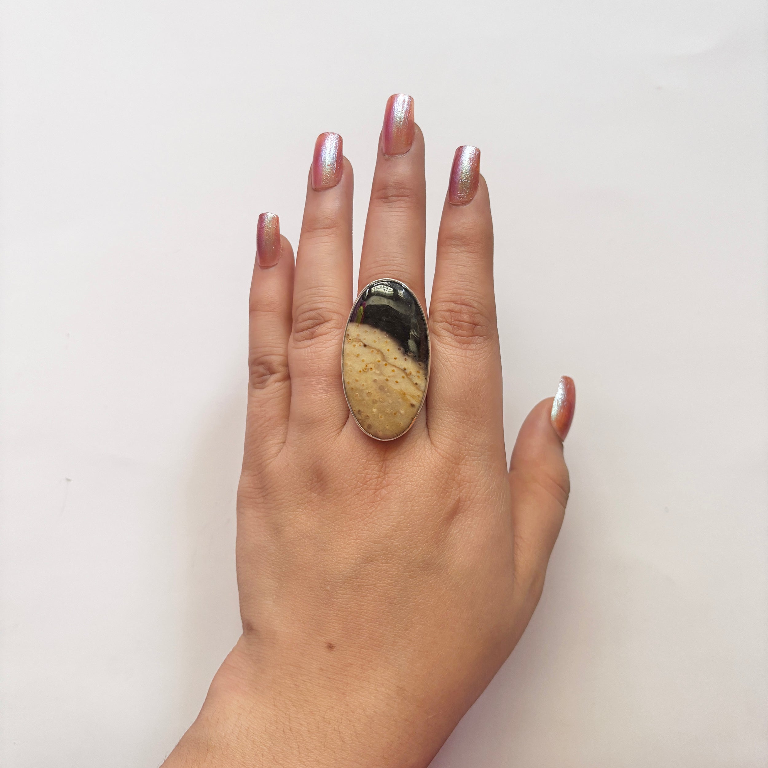 Plumroot Agate Ring-(PTJ-2-23)