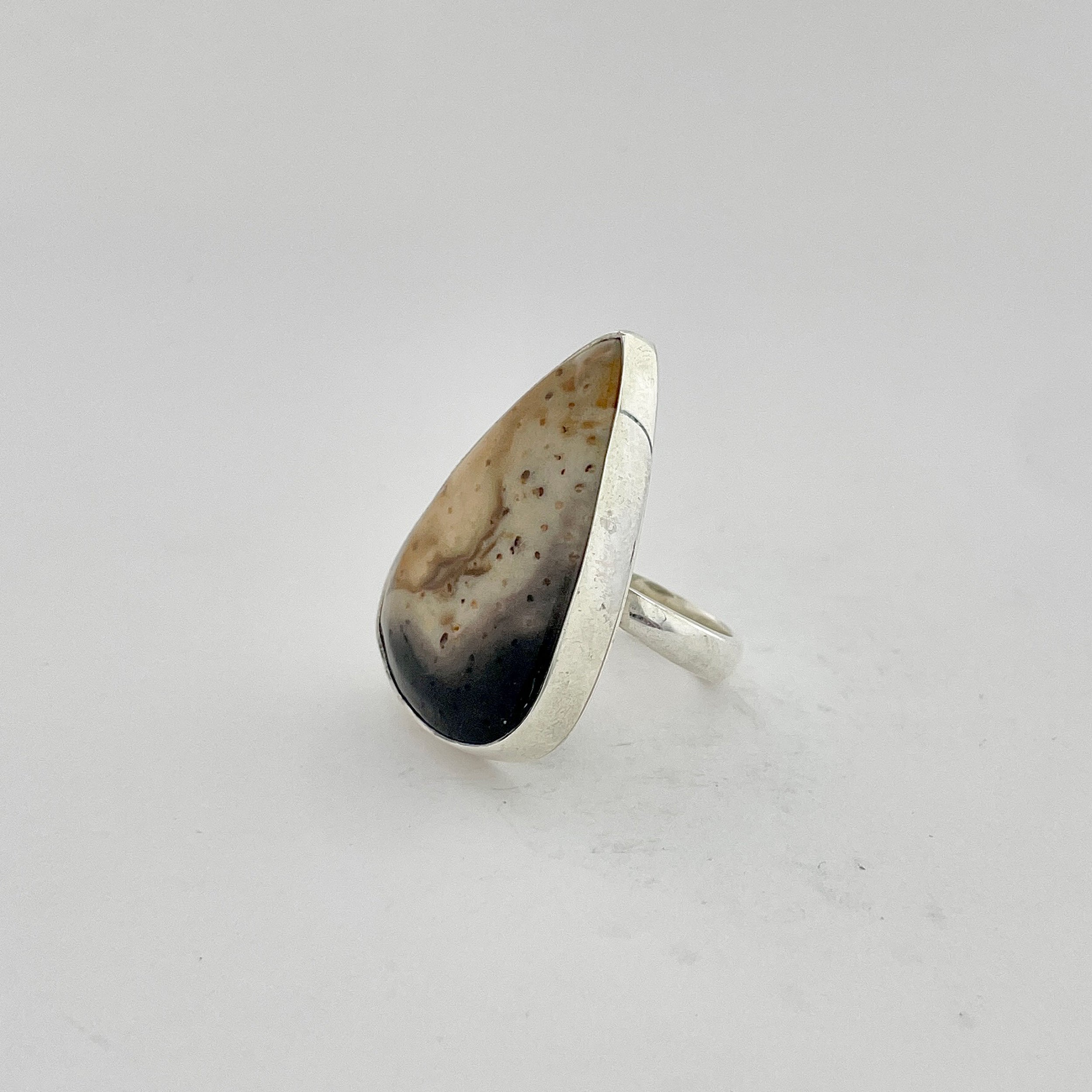 Plumroot Agate Ring-(PTJ-2-28)