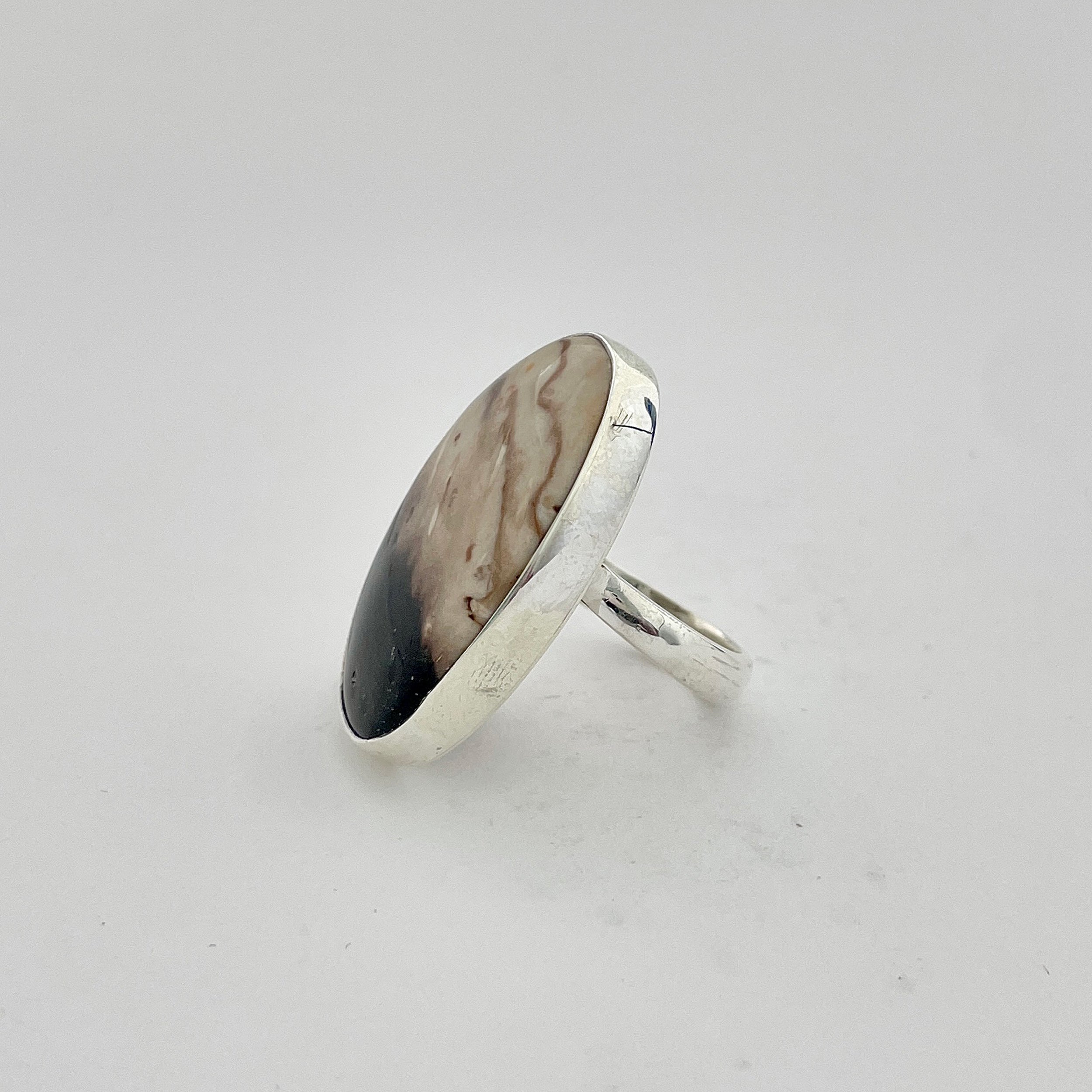 Plumroot Agate Ring-(PTJ-2-3)