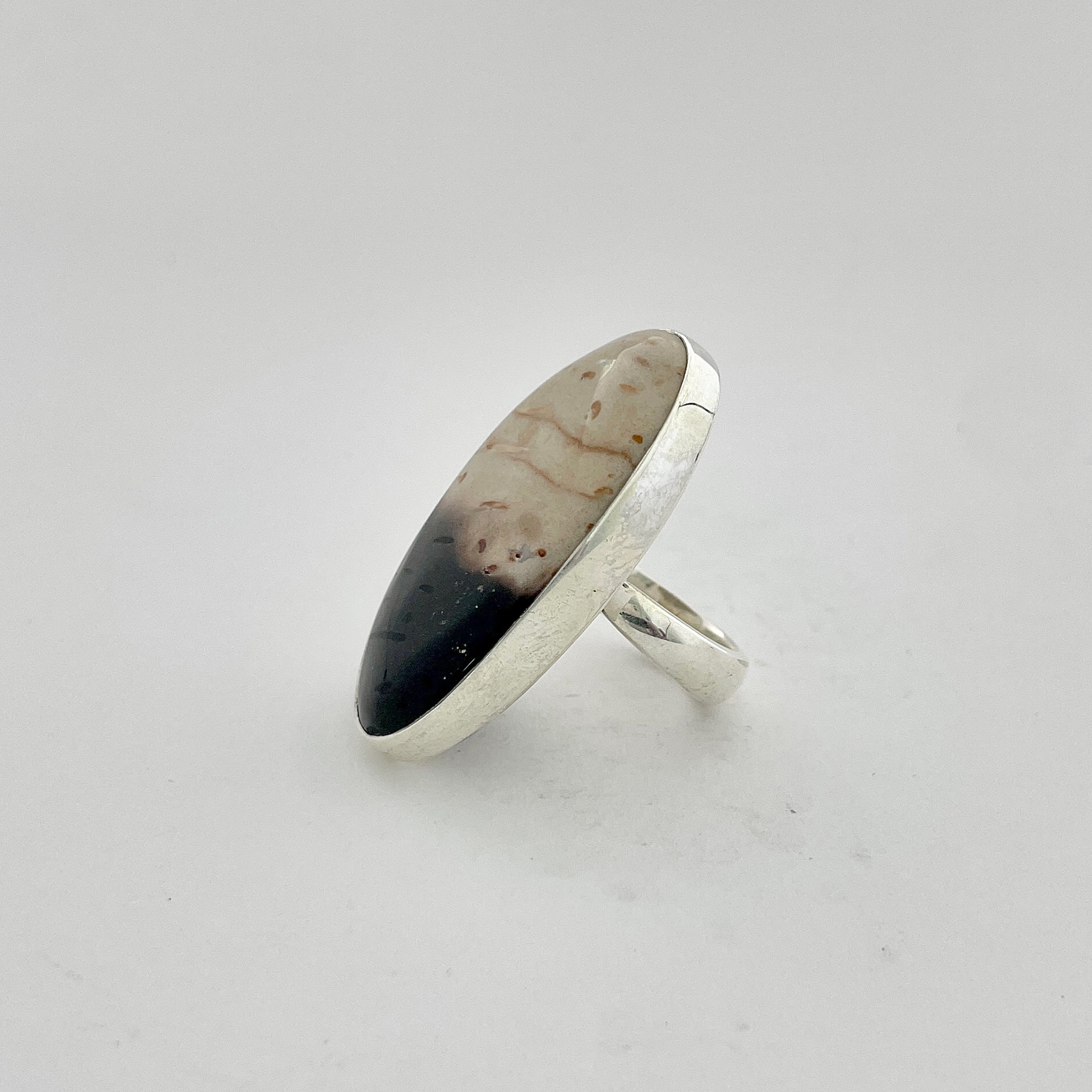 Plumroot Agate Ring-(PTJ-2-5)