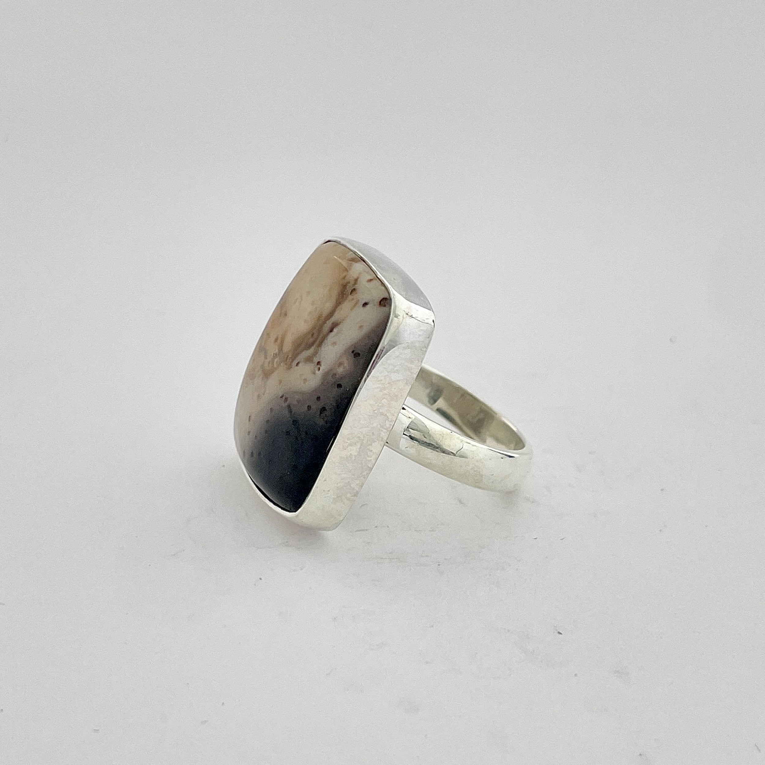 Plumroot Agate Ring-(PTJ-2-6)