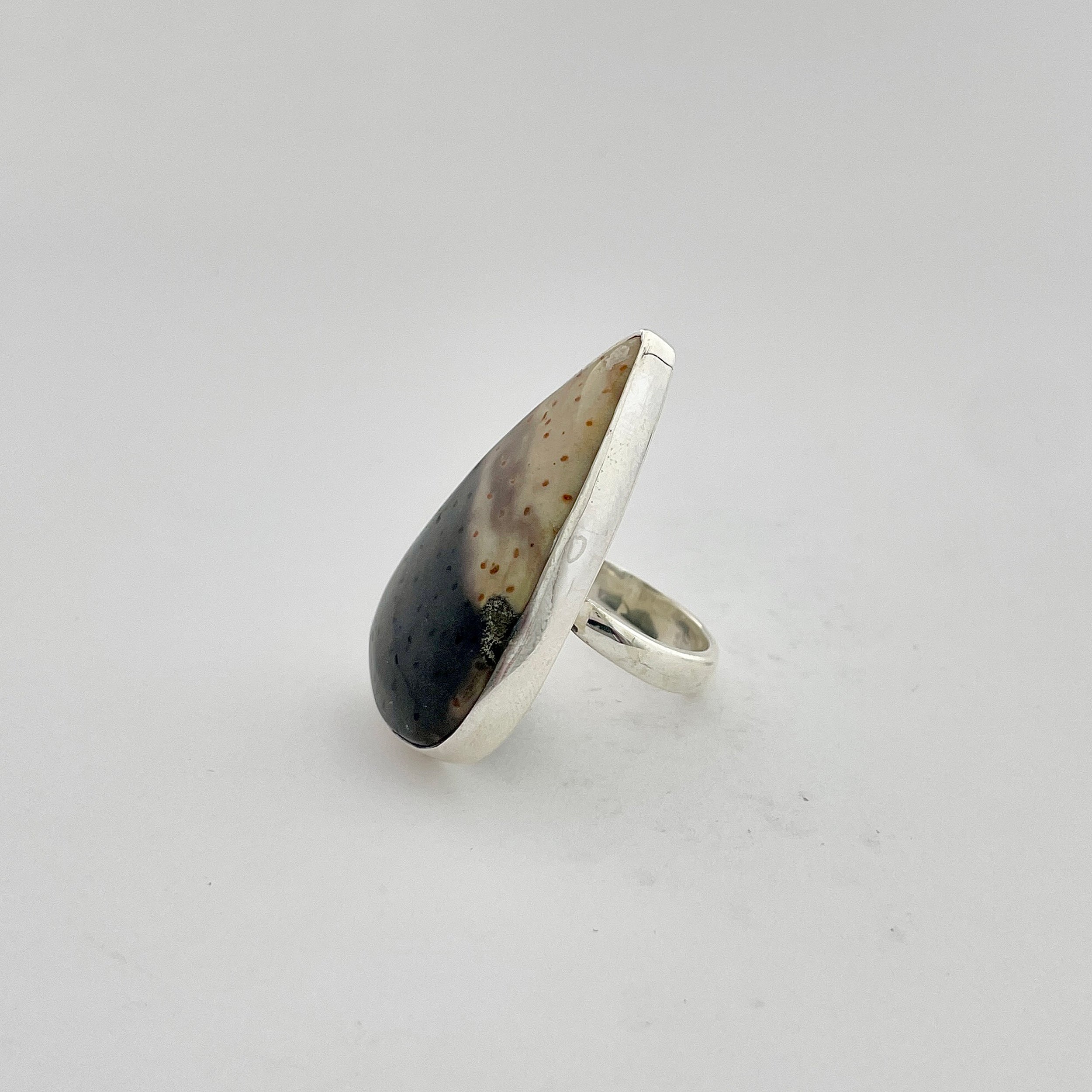 Plumroot Agate Ring-(PTJ-2-8)