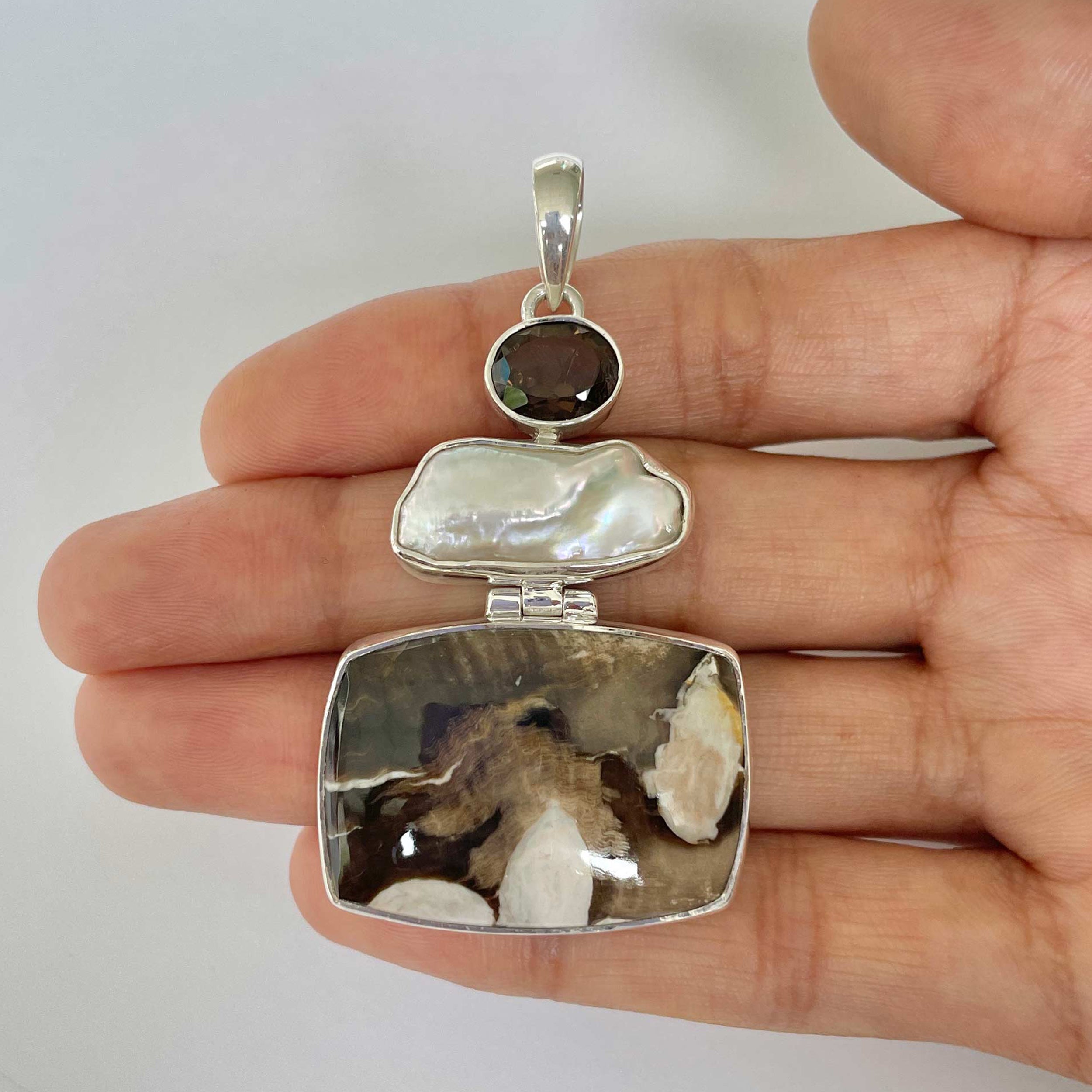 Peanutwood Jasper Pendant-(PWJ-1-12)