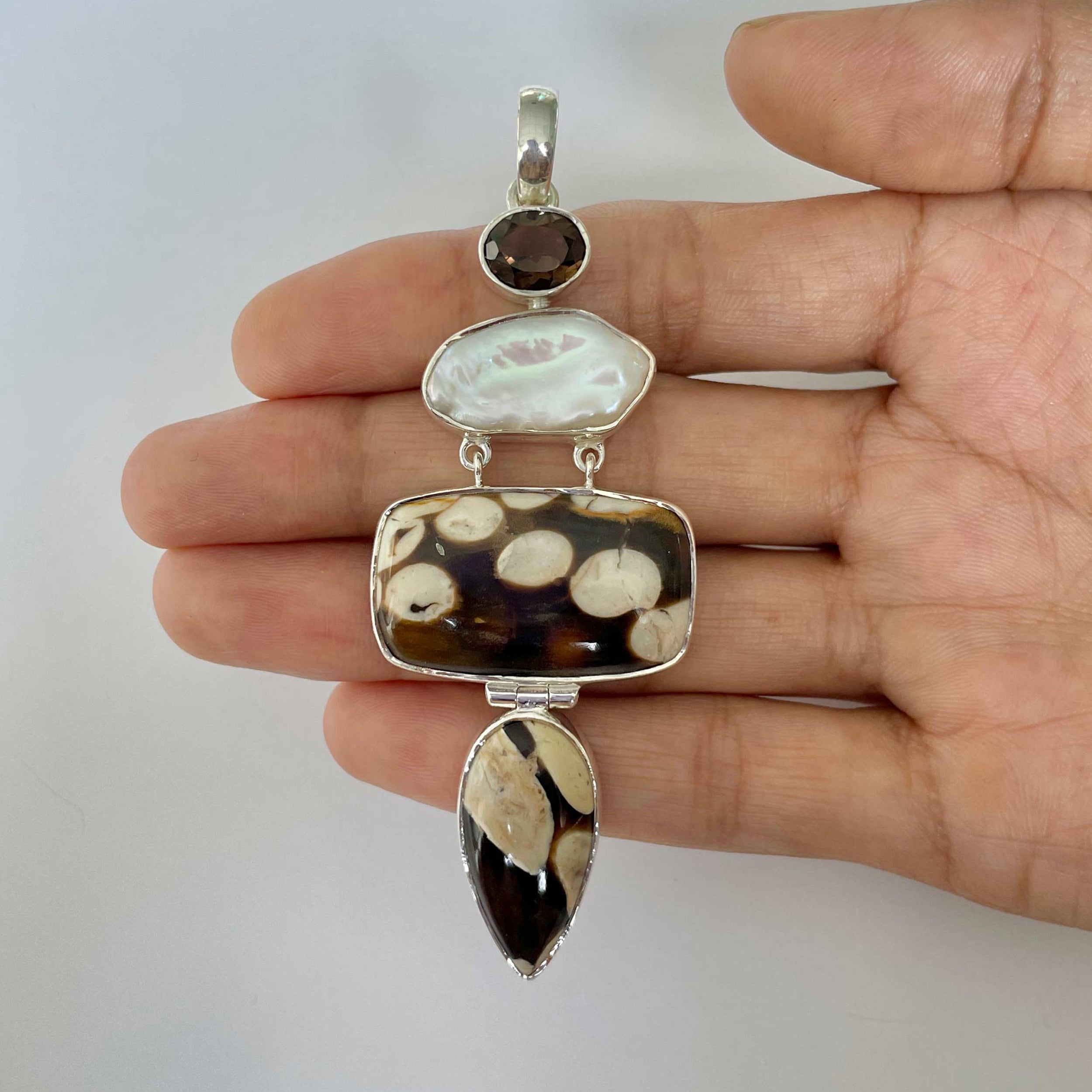 Peanutwood Jasper Pendant-(PWJ-1-19)