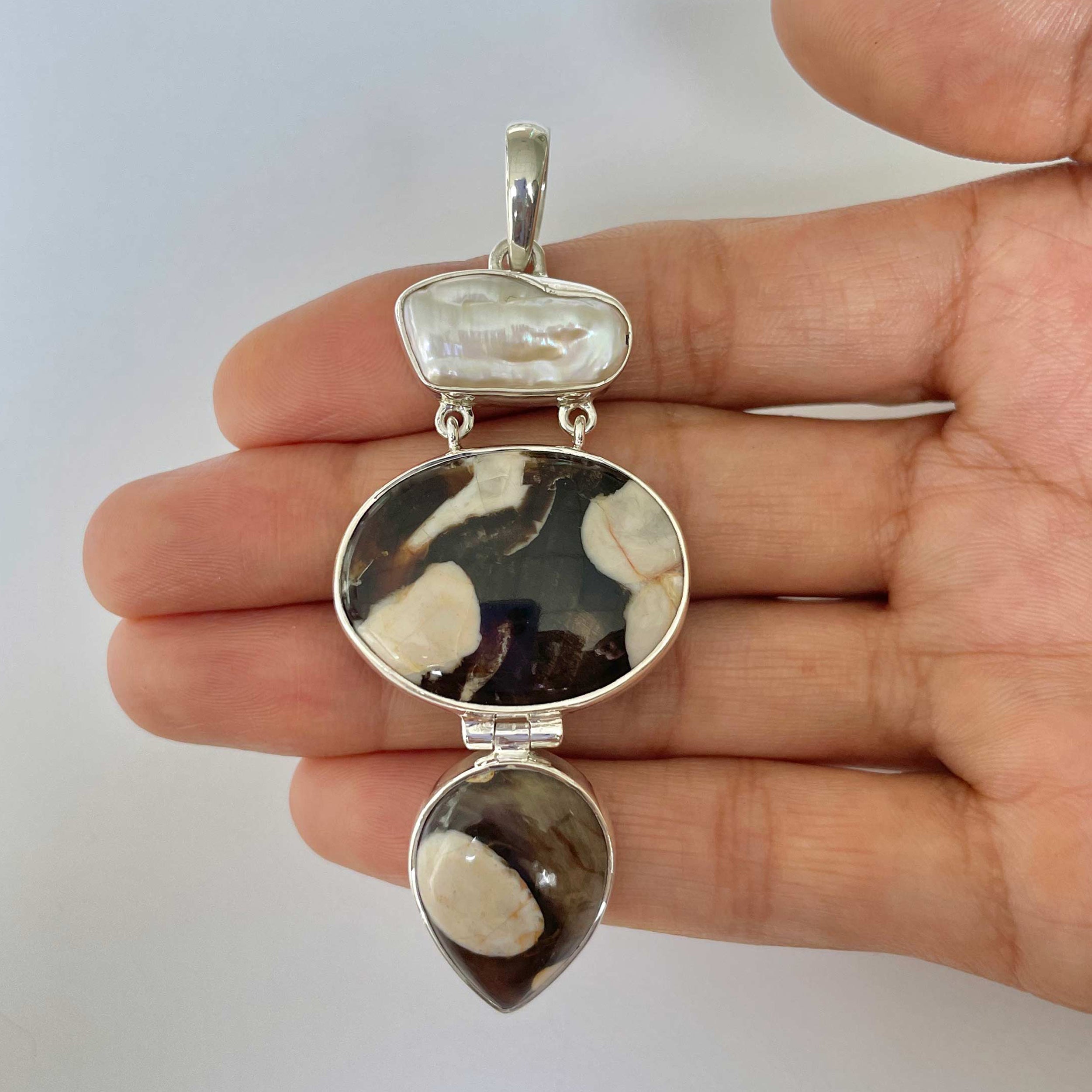 Peanutwood Jasper Pendant-(PWJ-1-29)