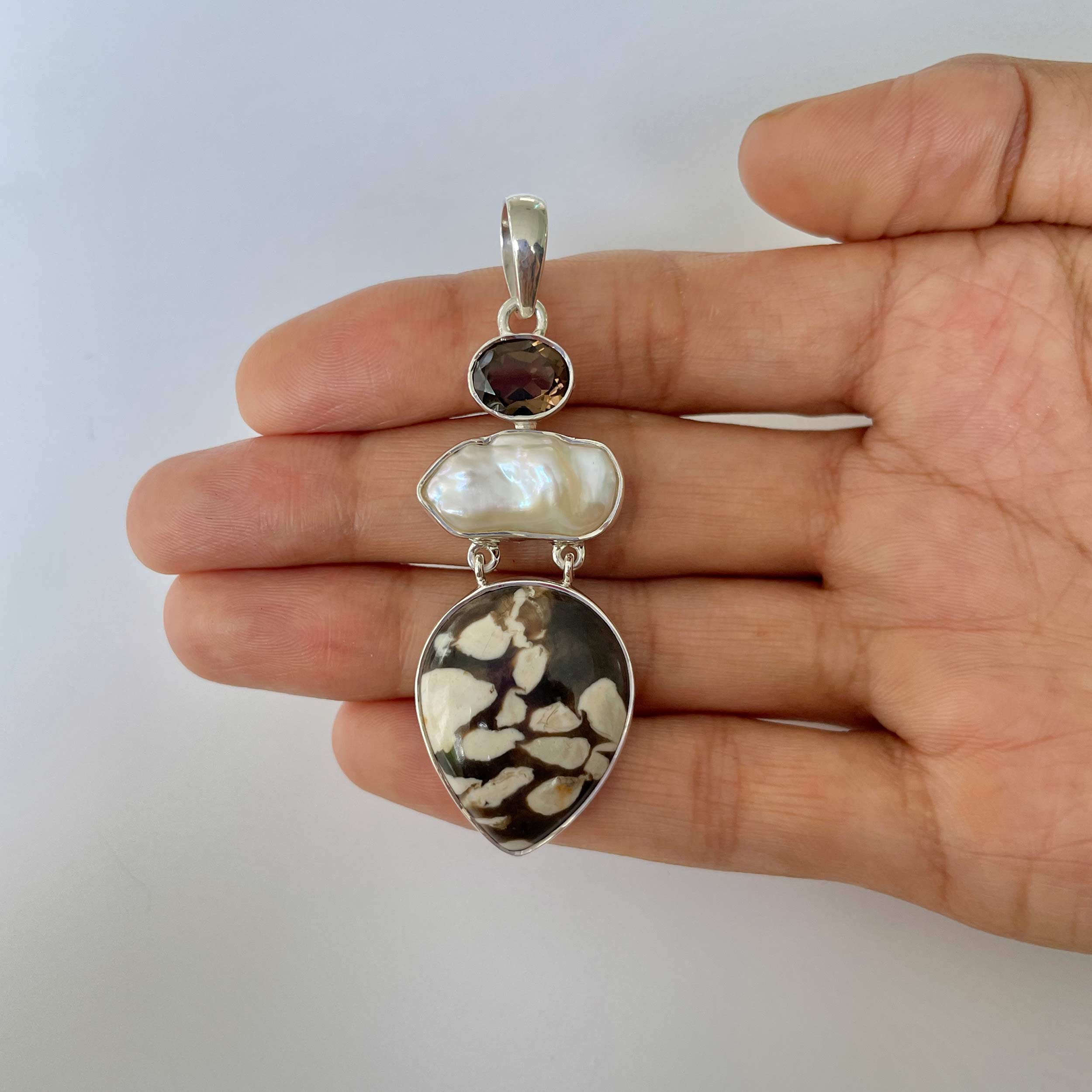 Peanutwood Jasper Pendant-(PWJ-1-3)