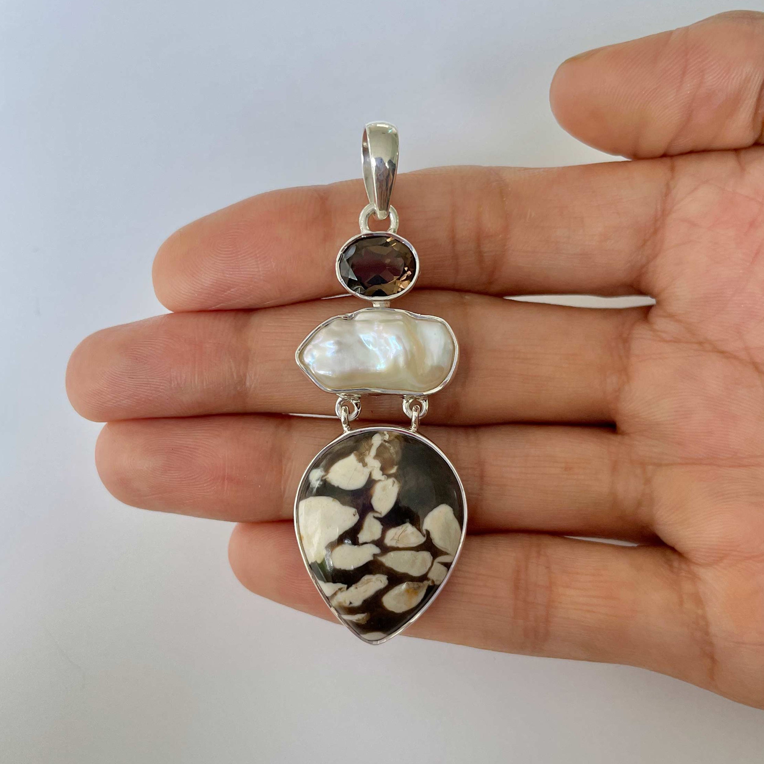 Peanutwood Jasper Pendant-(PWJ-1-3)