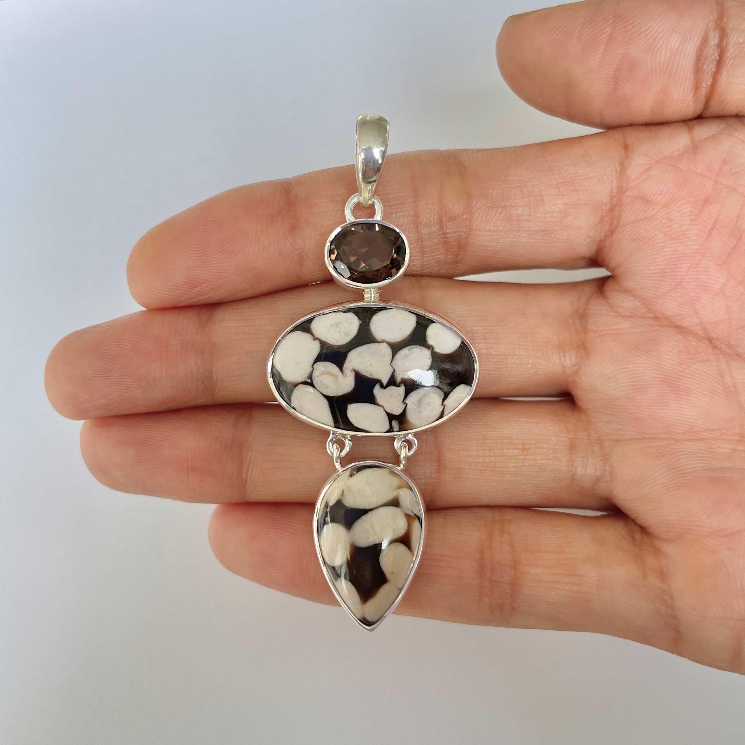 Peanutwood Jasper Pendant-(PWJ-1-7)